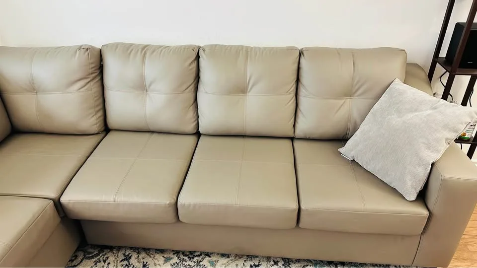 Lightly used L shape sectional sofa for sale image indicator(4)
