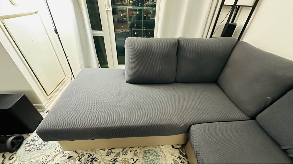Lightly used L shape sectional sofa for sale - photo 5