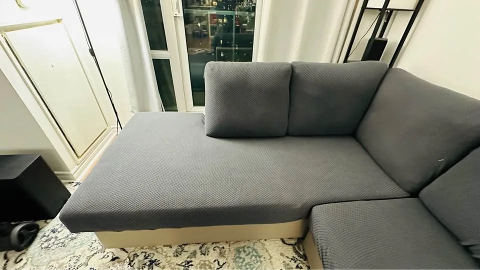 Lightly used L shape sectional sofa for sale image indicator(5)