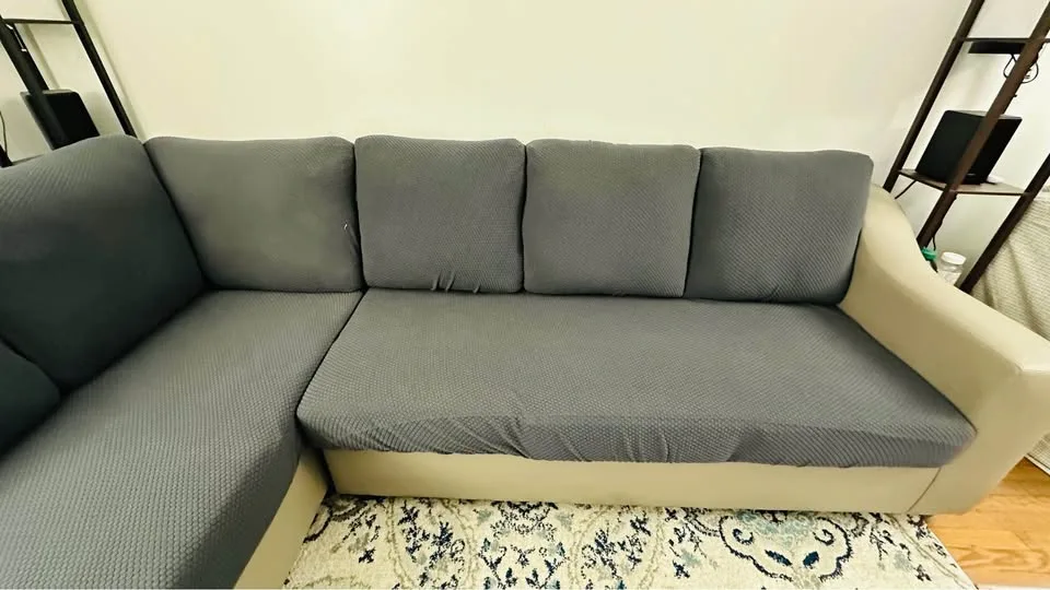 Lightly used L shape sectional sofa for sale image indicator(6)