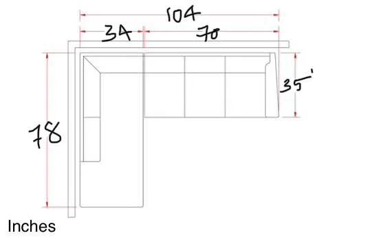Lightly used L shape sectional sofa for sale image indicator(7)