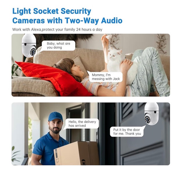 New Light Bulb Wifi Camera (Indoor/Outdoor) - photo 3