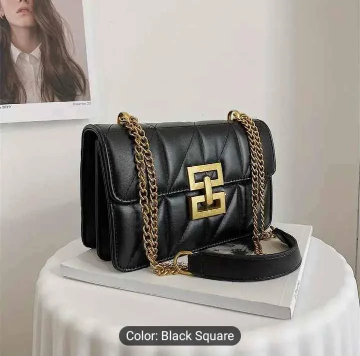 Sales.! Quilted chain handbag