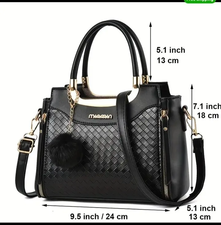 Elegant Geometric Satchel Bag image indicator(3)