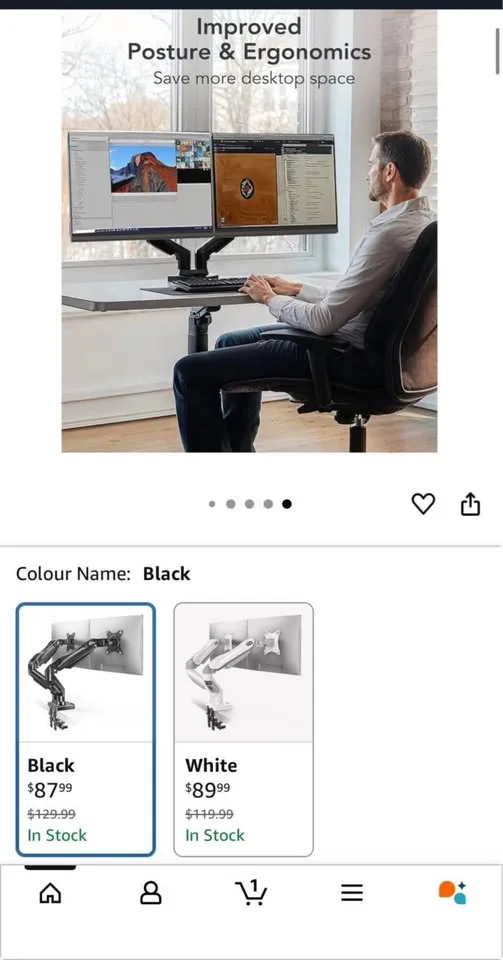 Dual monitor Arm image indicator(2)