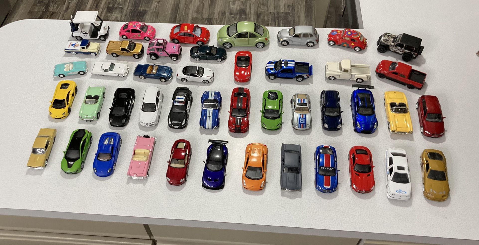 Lot Of 44 Die Cast Toy Cars Trucks Muscle Super Hyper Vintage