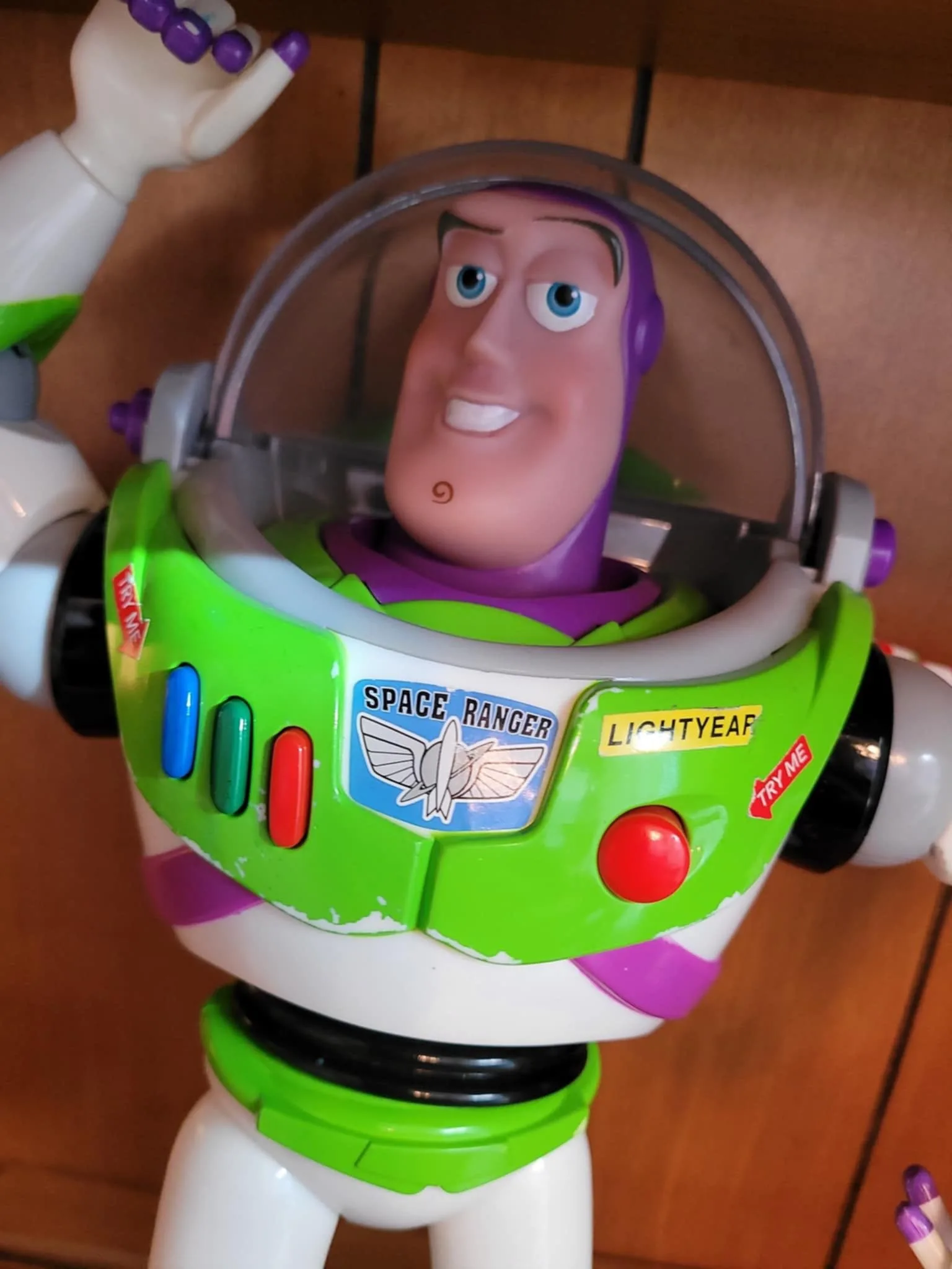 Vintage Disney Pixar Toy Story 12 Inch Buzz Lightyear Action Fig image indicator(3)
