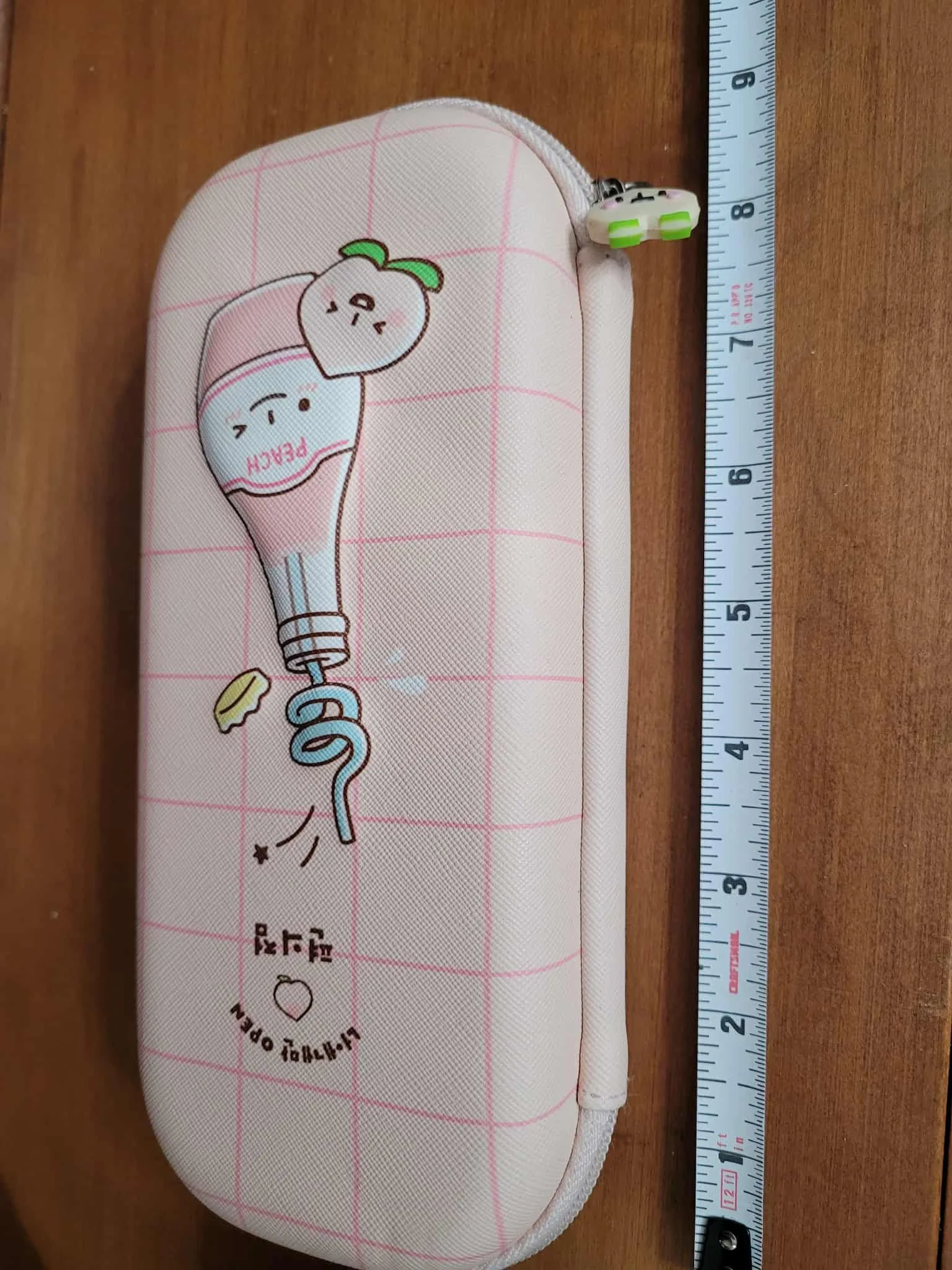 Kakao Japan Chiikawa Smoko PEACH Makeup Pencil Case Holder - New image indicator(3)