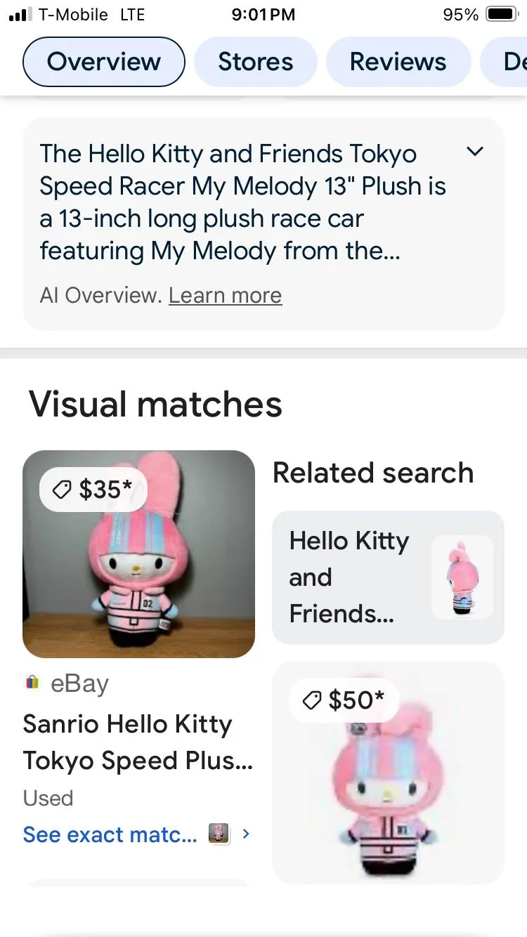 Kidrobot Hello Kitty My Melody 13 inch Plush Bunny image indicator(6)