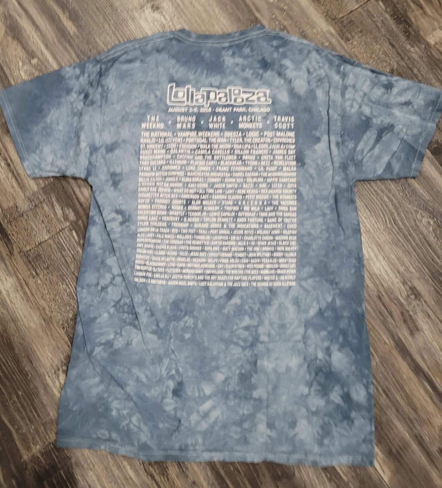 2018 Chicago Lollapalooza Tye Dye Shirt Adult Medium - photo 2
