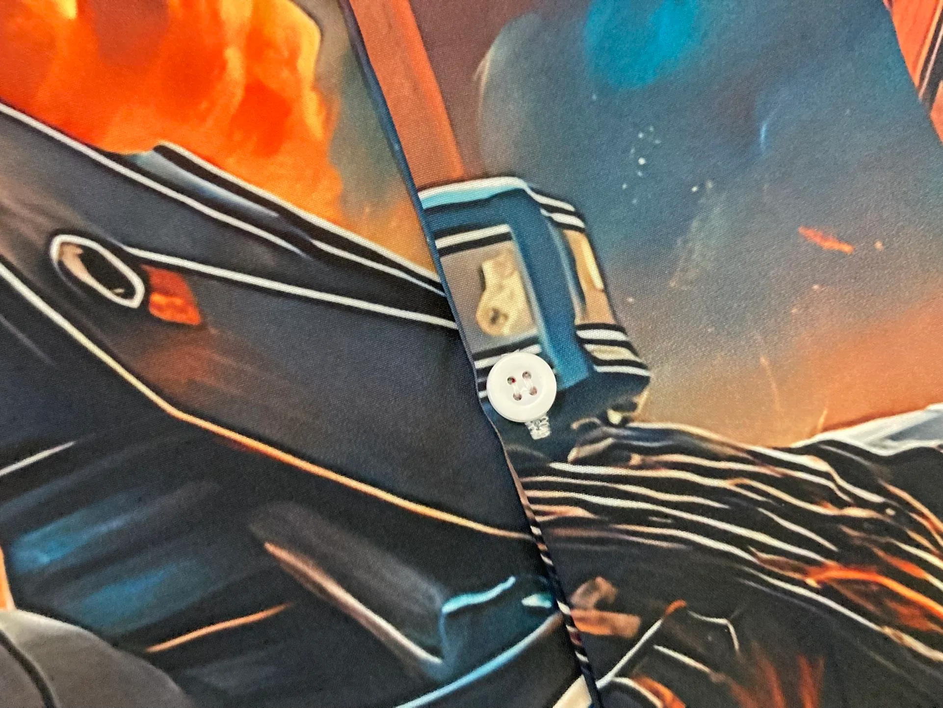 Back To The Future All Over Print Button Up Graphic Shirt Adult image indicator(3)