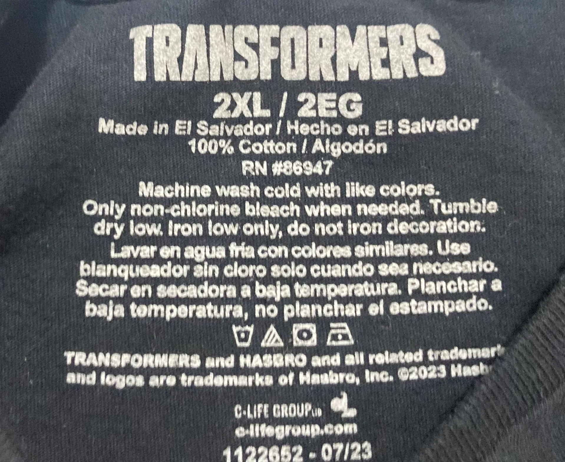Transformers Shirt Adult Size XXL image indicator(2)