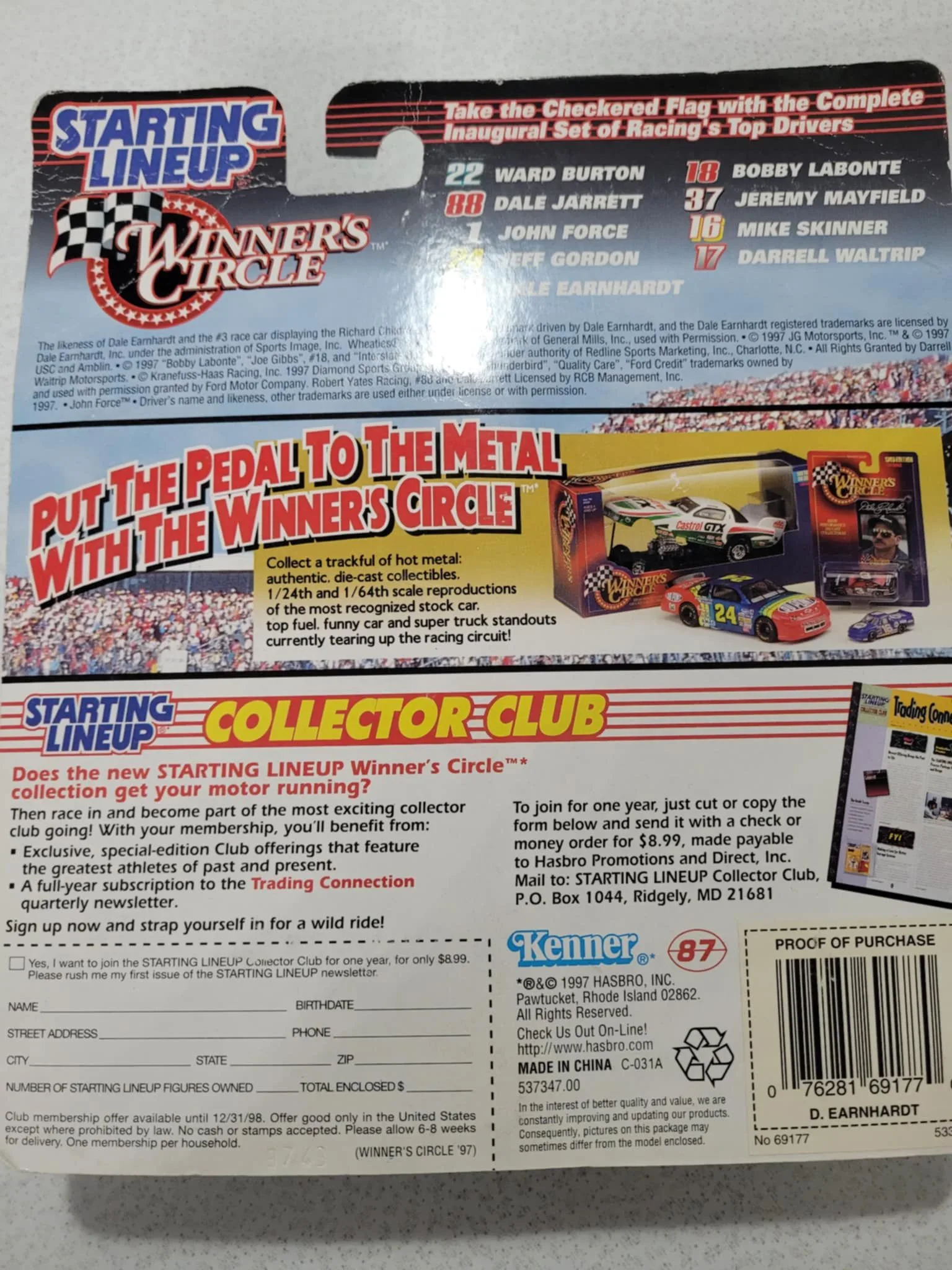 Vintage Starting Lineup Nascar Dale Earnhardt Sr #3 Figure image indicator(2)