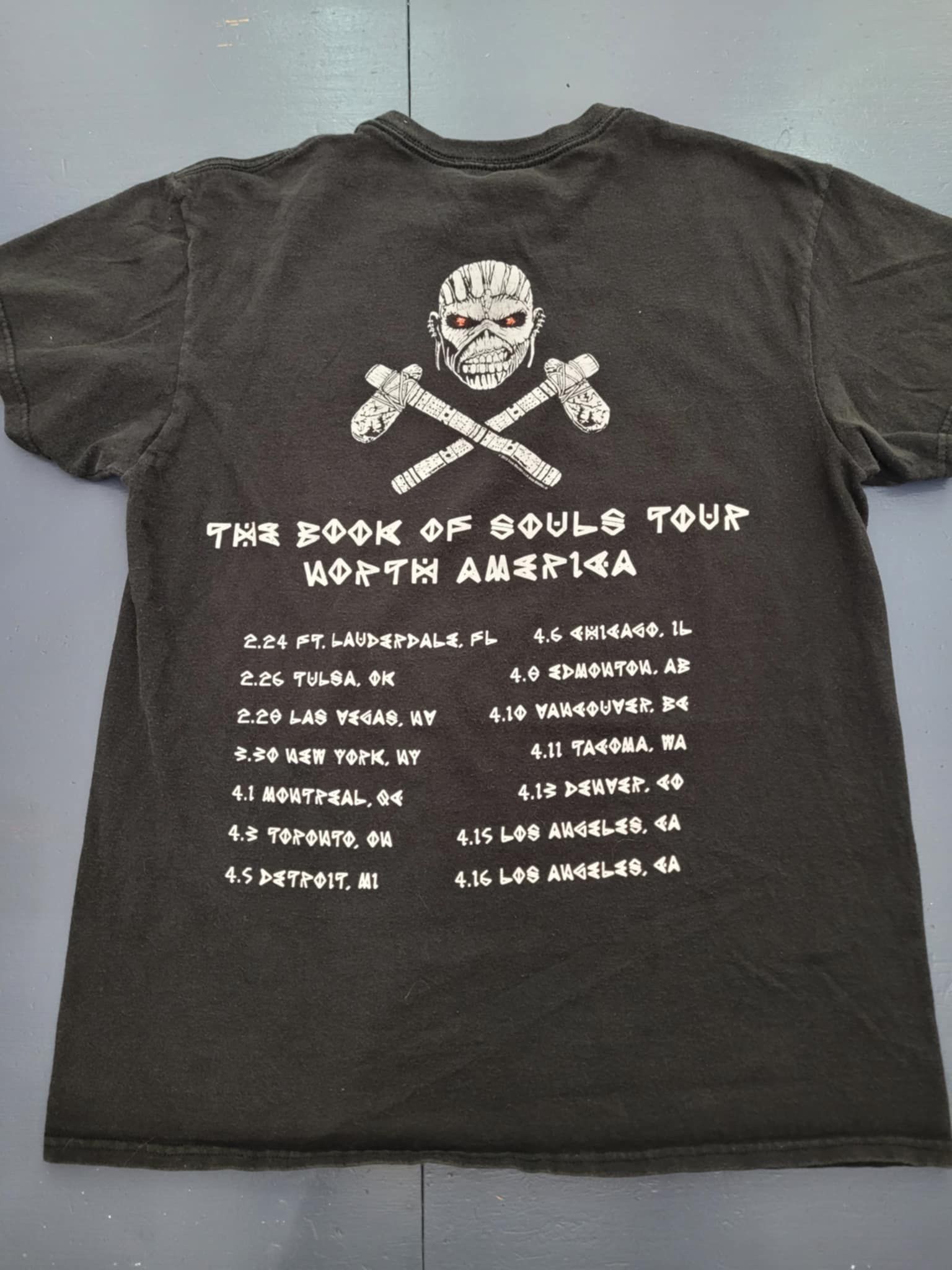 Vintage Iron Maiden Concert Tour Shirt S/M - photo 2