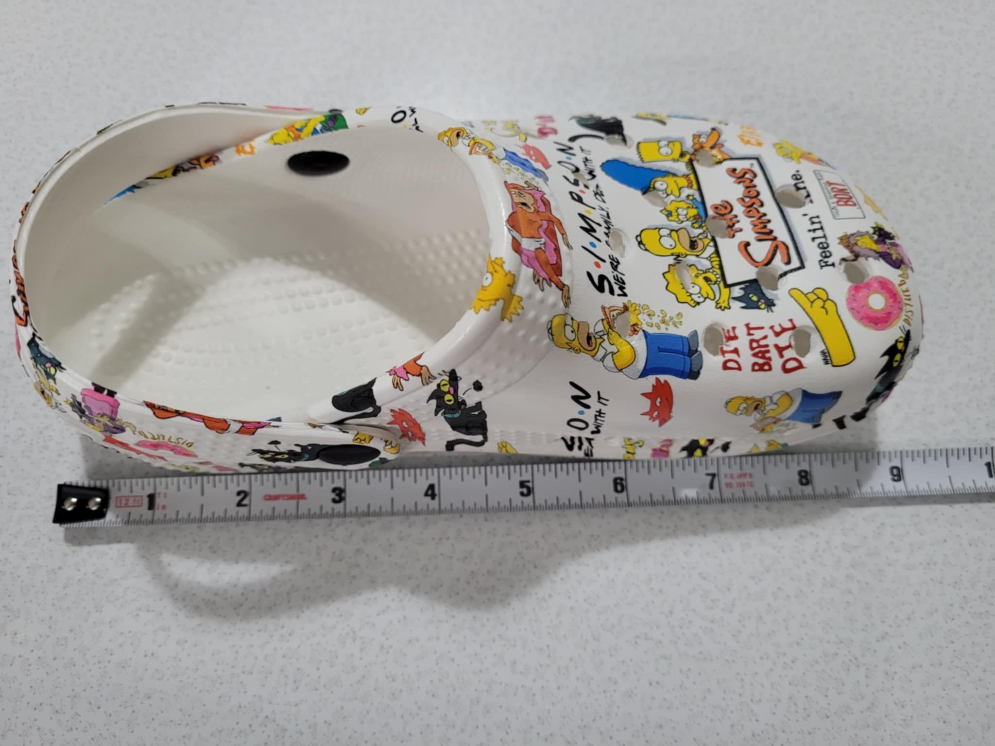 The Simpsons All Over Graphic Croc Like Sandal Shoes Size 32 Or - photo 4