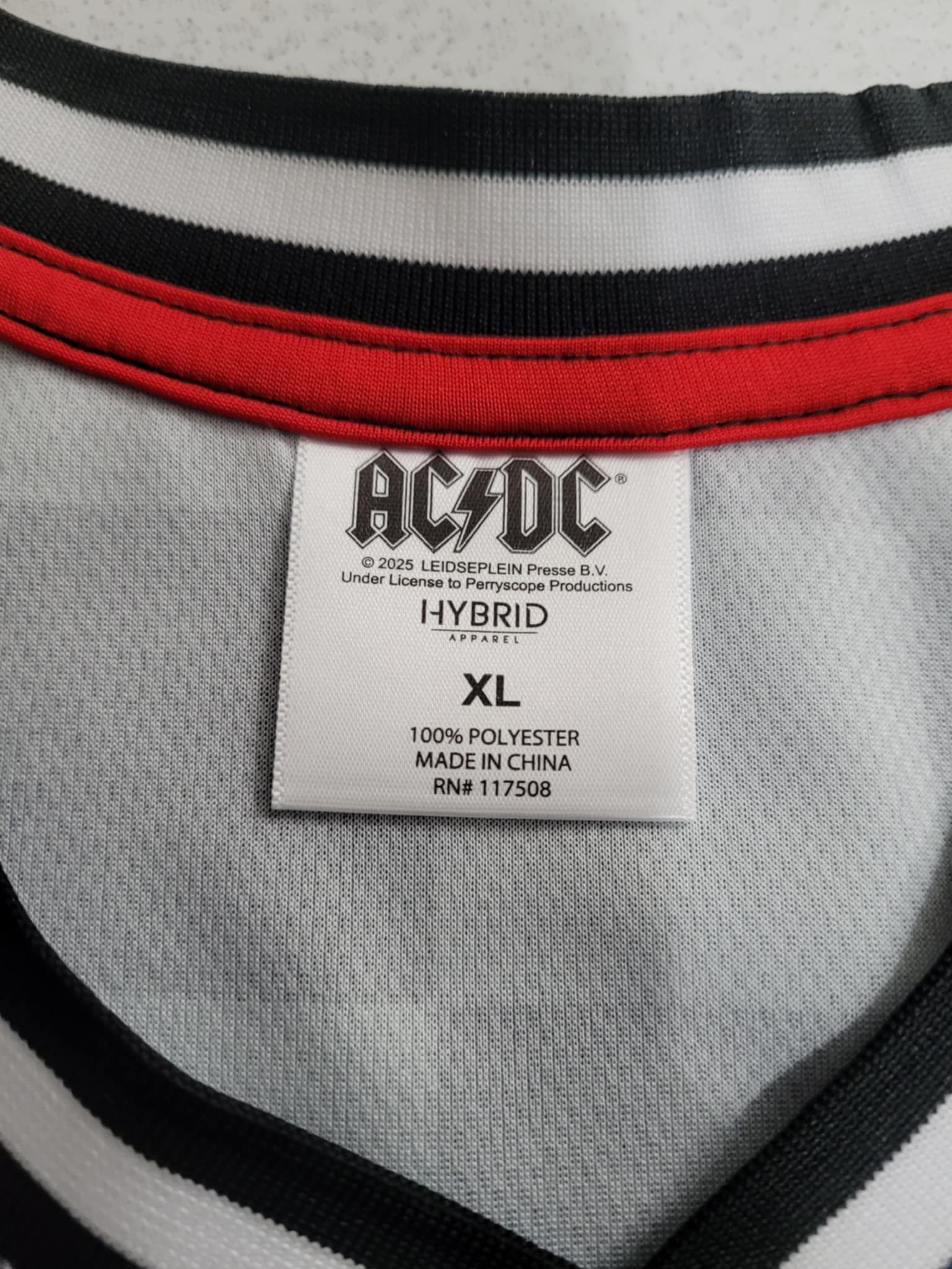 ACDC High Voltage Jersey Shirt Adult Size XL - New - photo 3