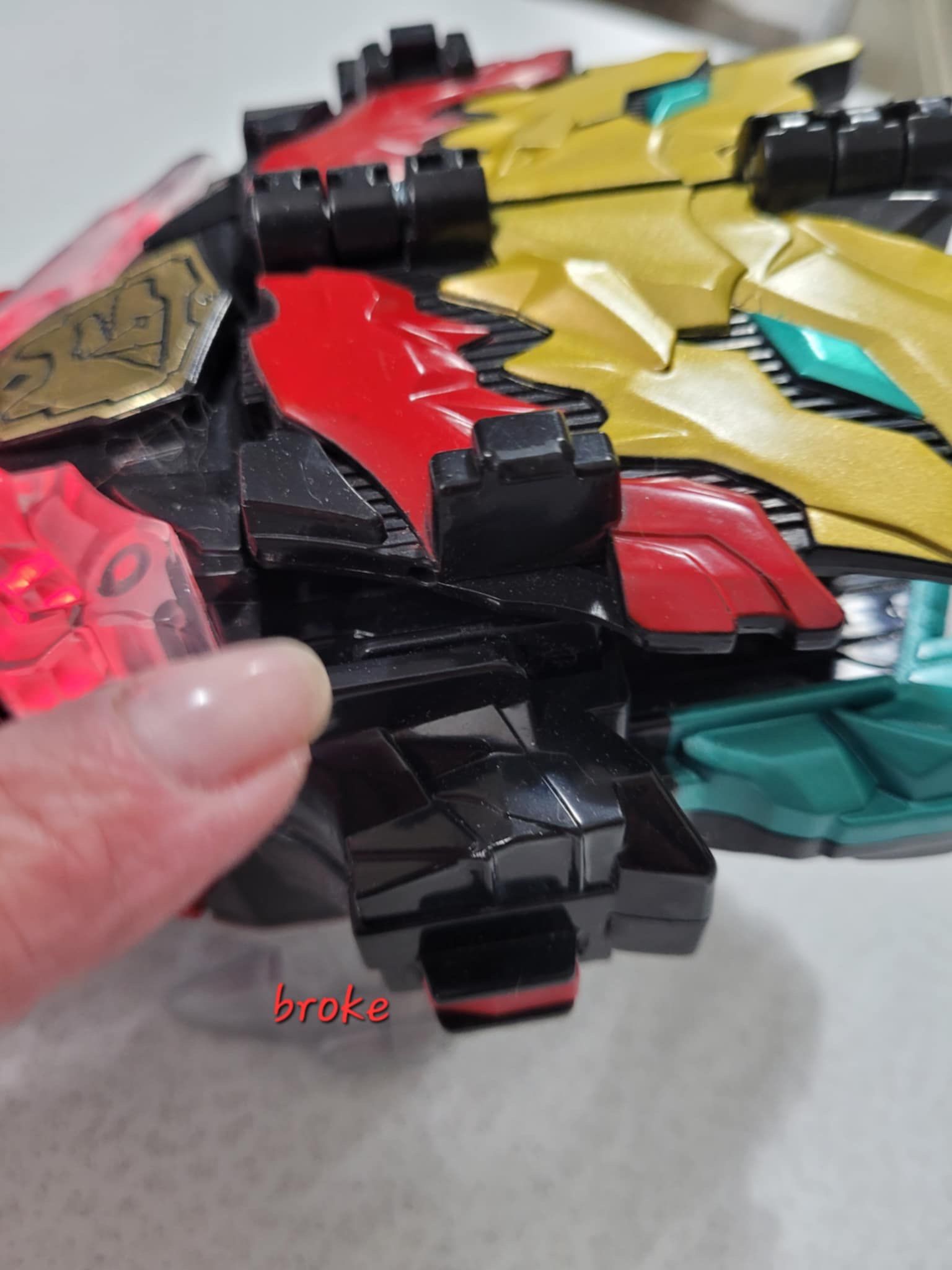 Vintage Power Rangers Dino Knight Claw Morpher Toy - photo 3