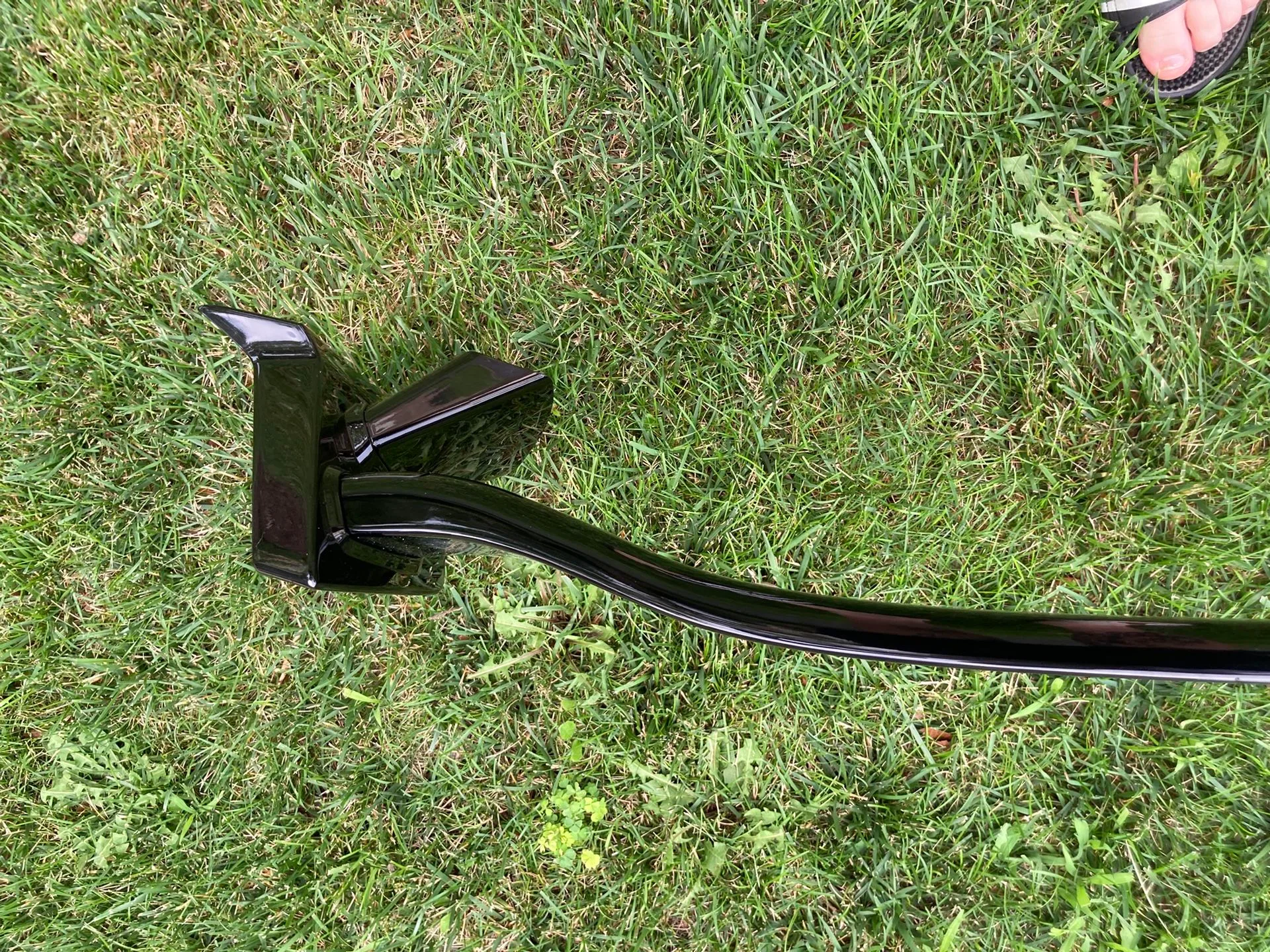 Brand New Gloss Black Rear Spoiler Fin Fits Honda Civic Hatchbac image indicator(3)