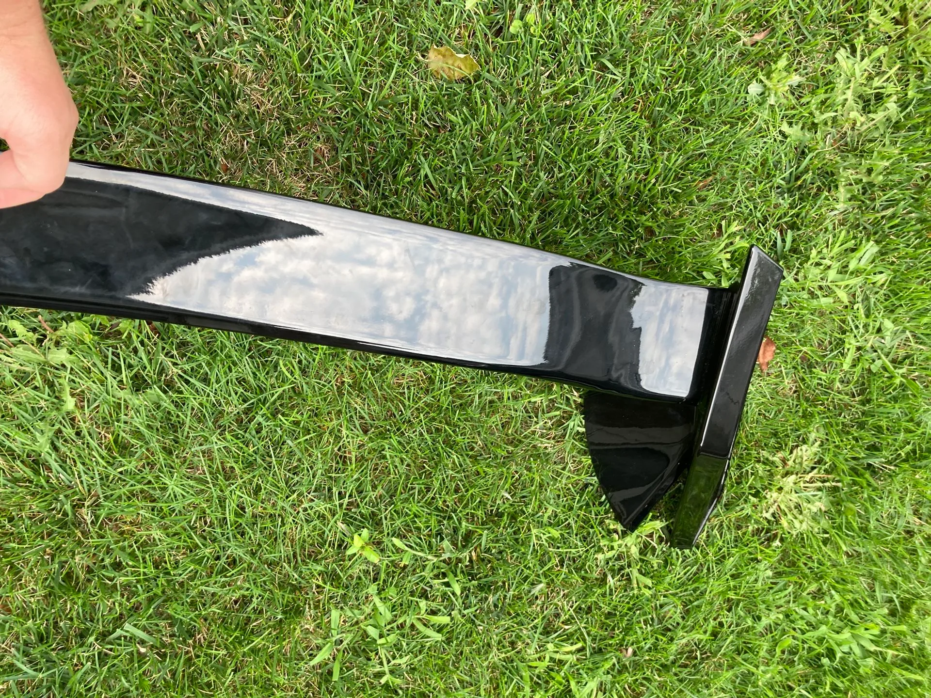 Brand New Gloss Black Rear Spoiler Fin Fits Honda Civic Hatchbac image indicator(6)