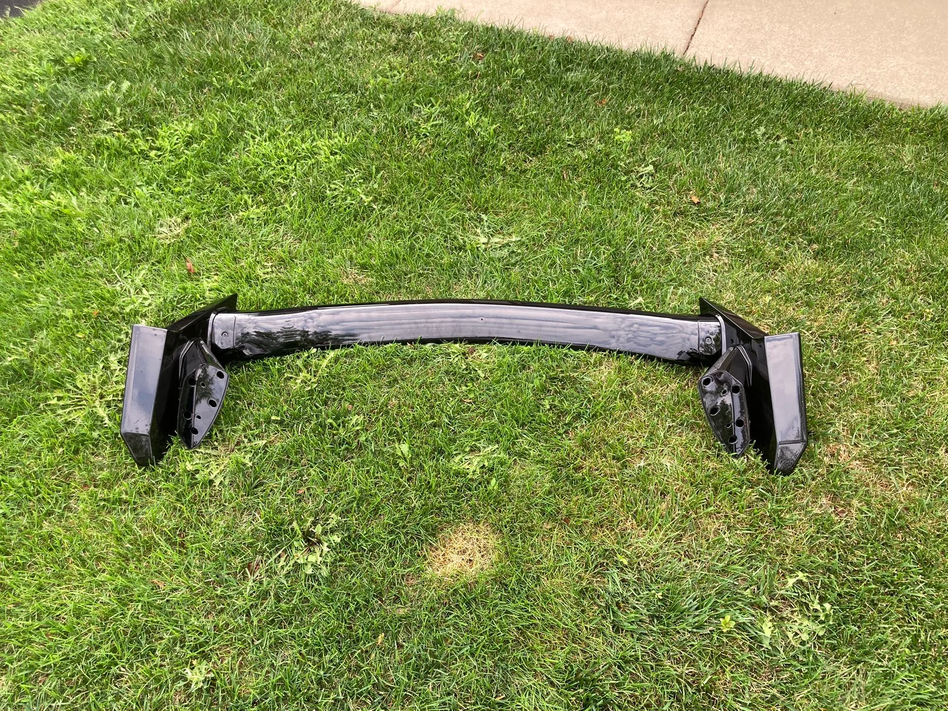 Brand New Gloss Black Rear Spoiler Fin Fits Honda Civic Hatchbac image indicator(7)