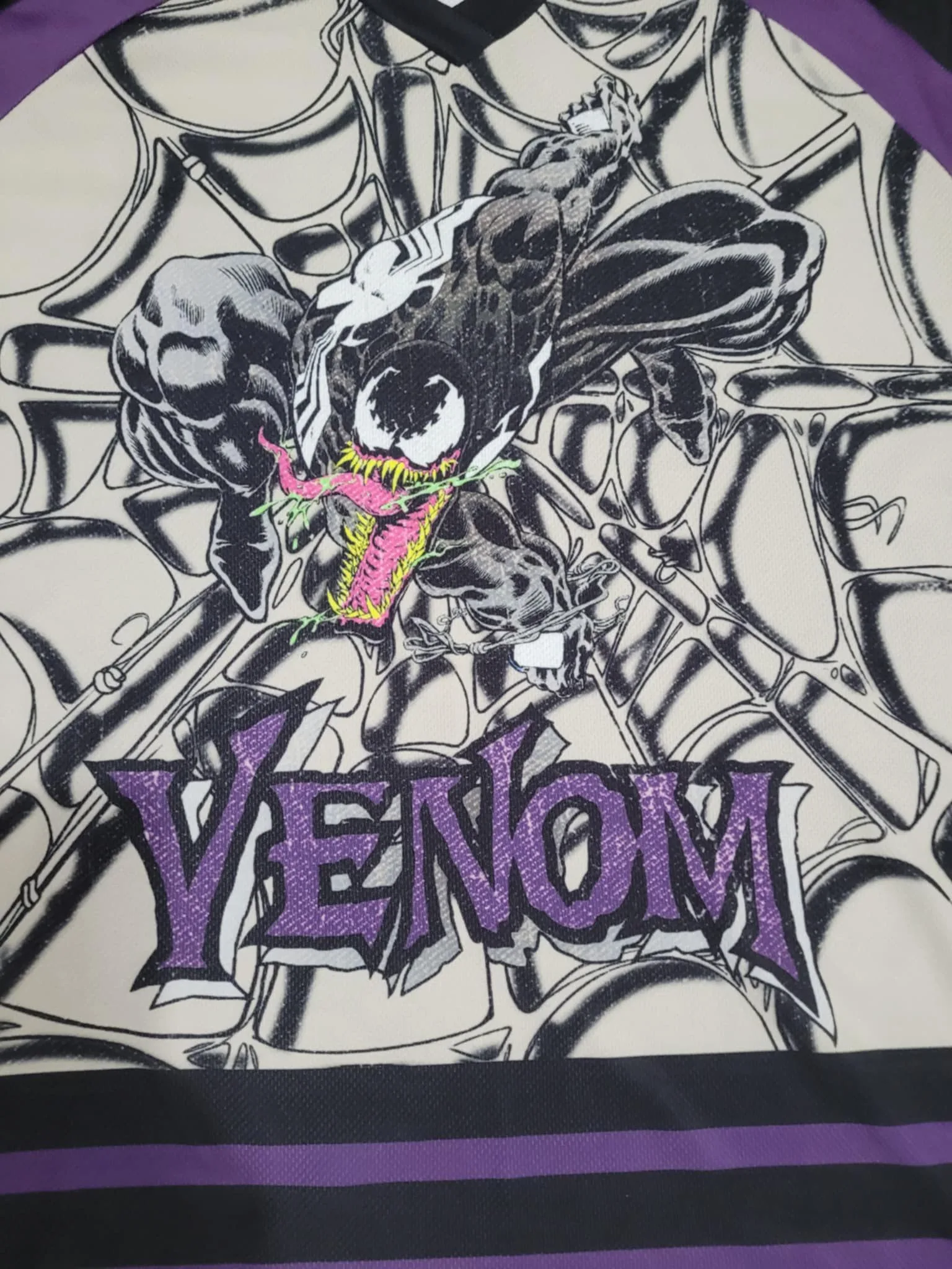 Marvel VENOM 88 Long Sleeve Jersey Shirt Adult XS - New image indicator(3)