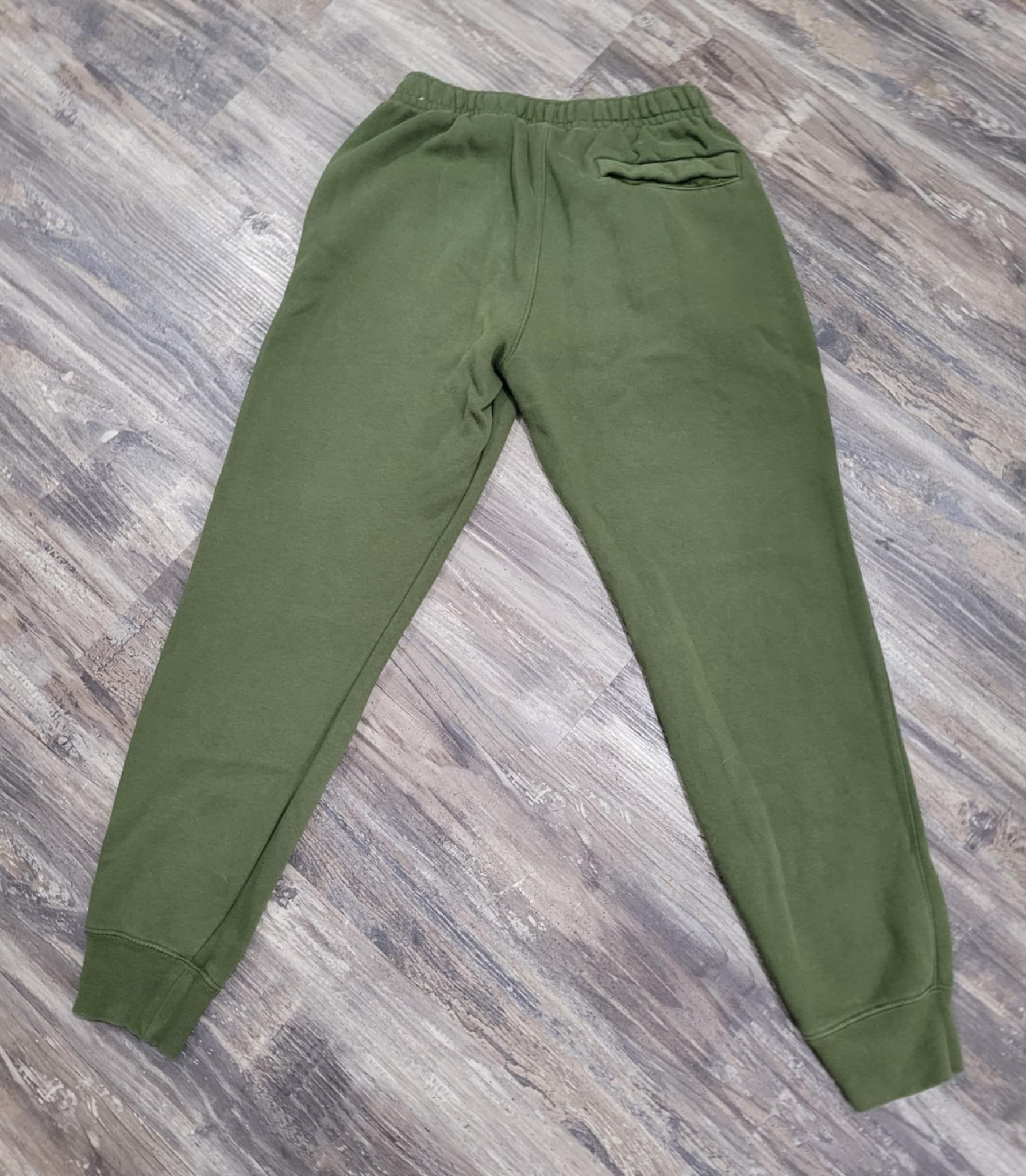 Nike Air Swoosh Logo Army Green Sweat Pants Adult Size Small !! - photo 2