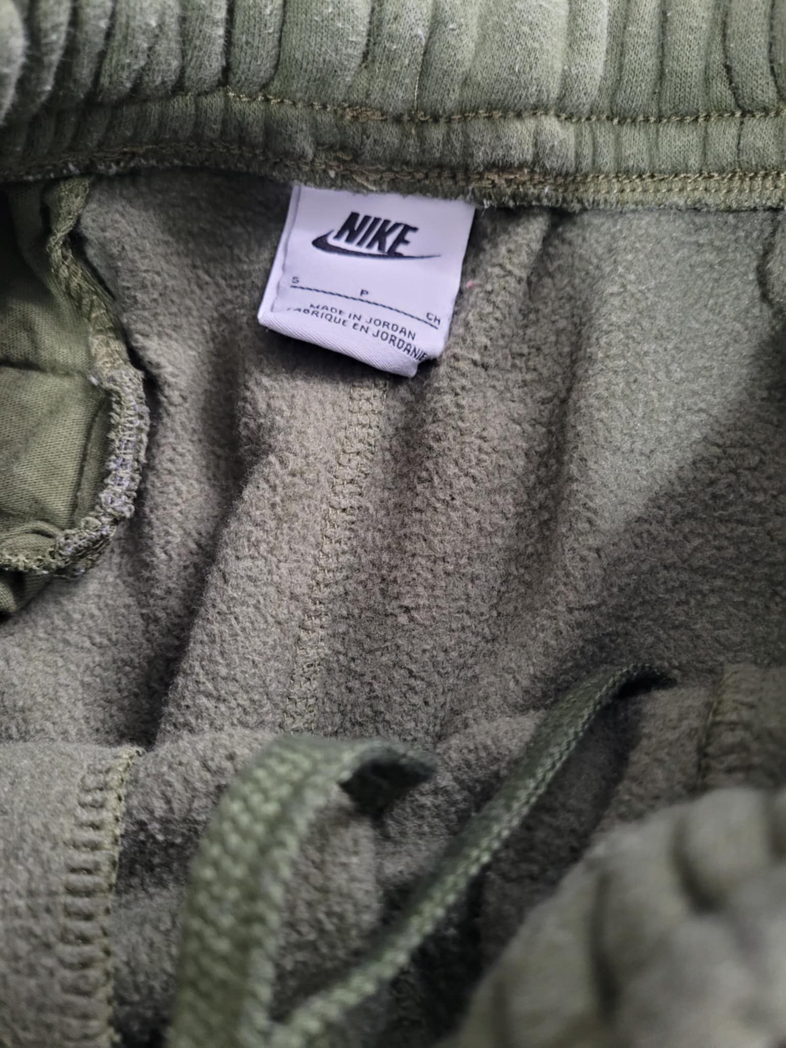 Nike Air Swoosh Logo Army Green Sweat Pants Adult Size Small !! - photo 5