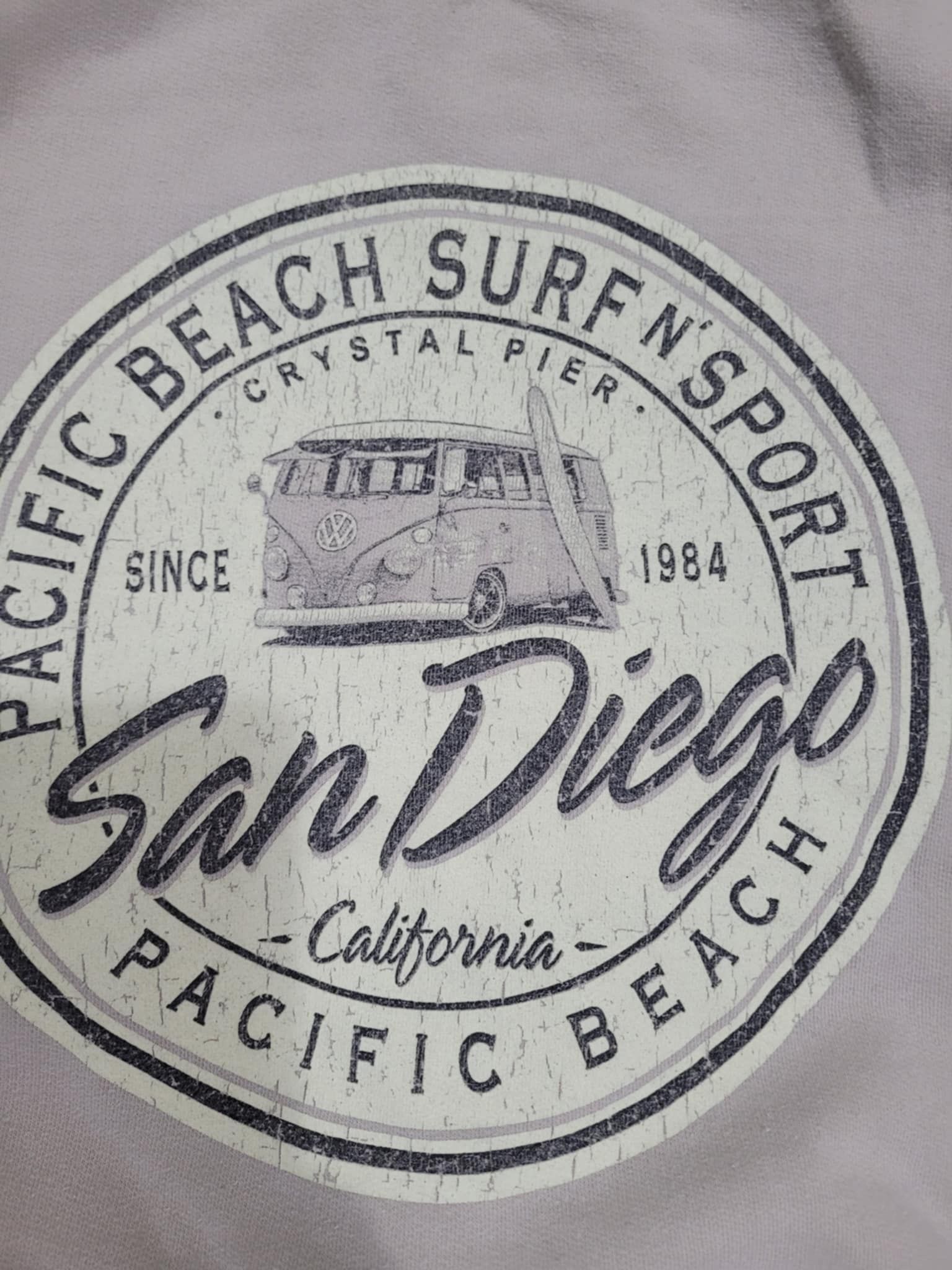Vintage VW Bus Beige Tan Sweatshirt Adult Size Medium - photo 3