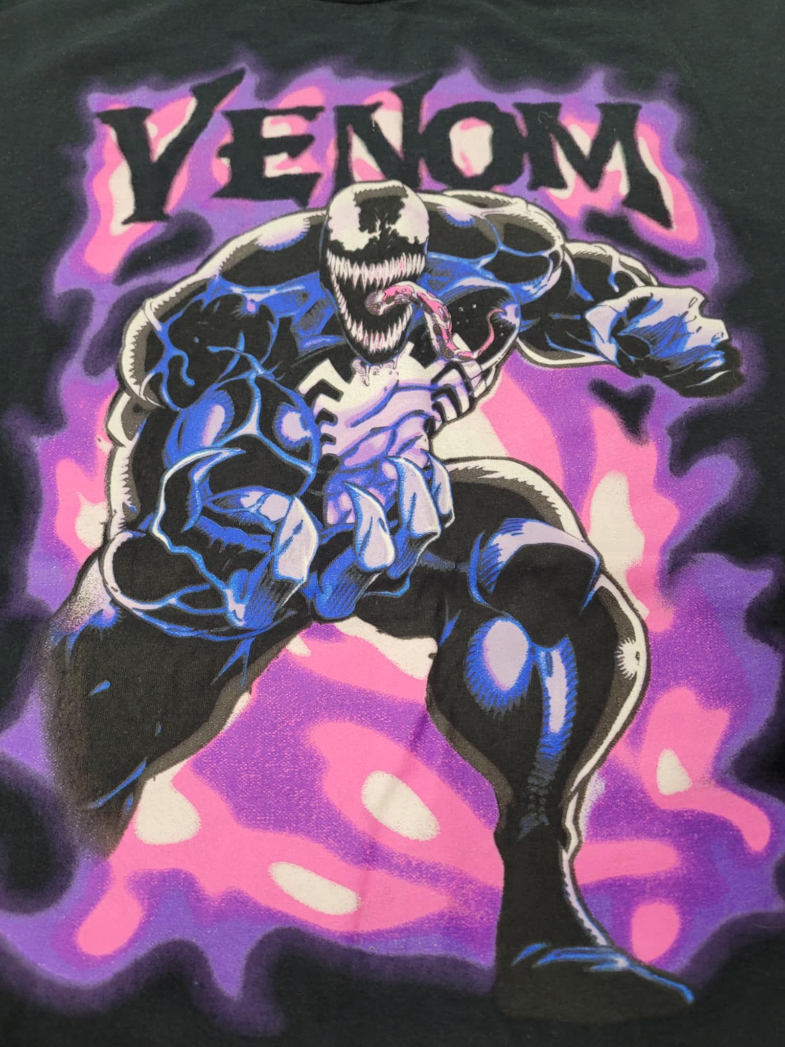 Marvel Comics Venom Graphic Black Shirt Adult Size XL - Worn Onc - photo 2