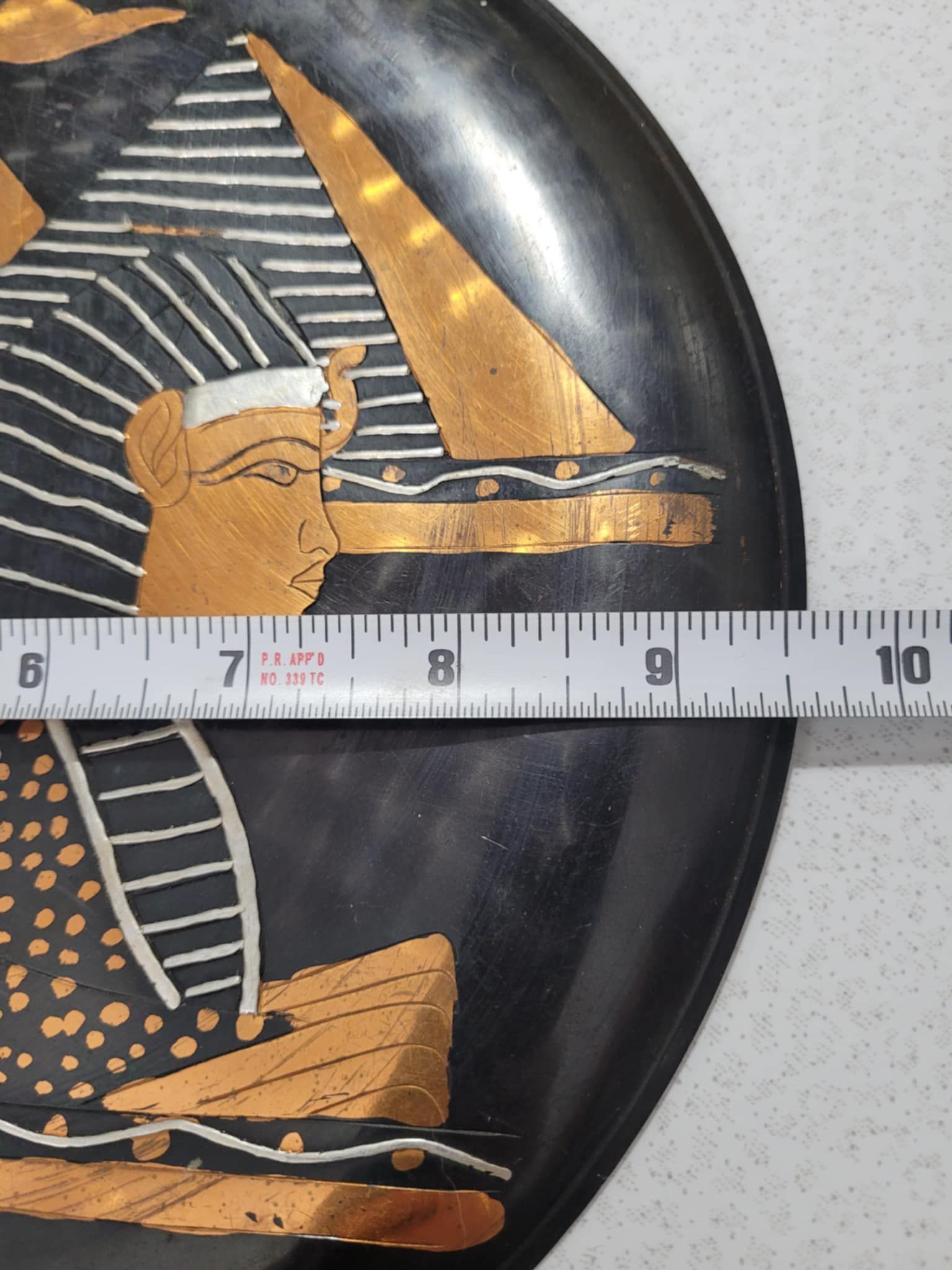 Egyptian Sphinx Pyramid Copper Plate - photo 4