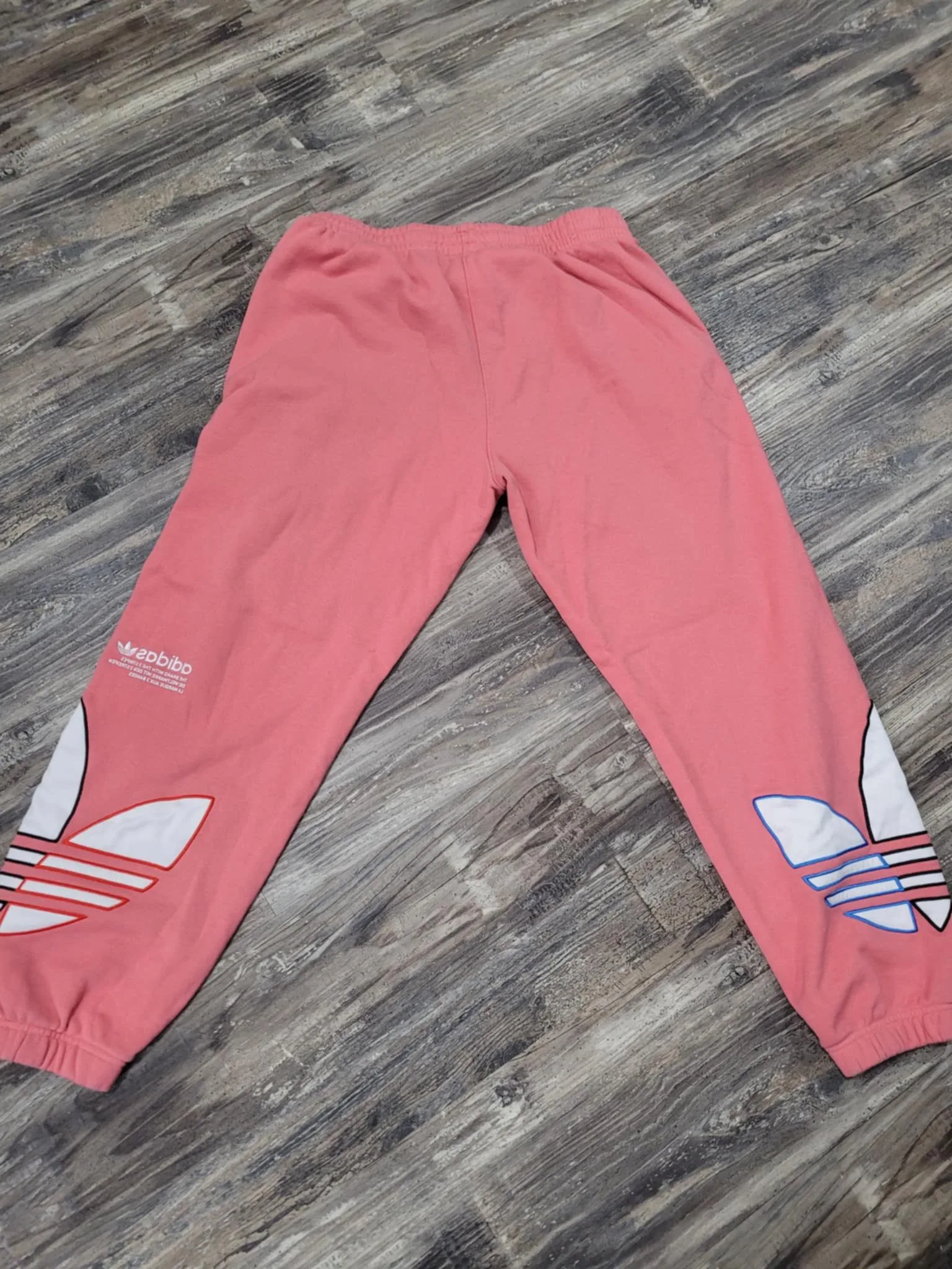 Vintage White Tag Embroidered Logo Peach Trifoil Sweat Pants M image indicator(2)