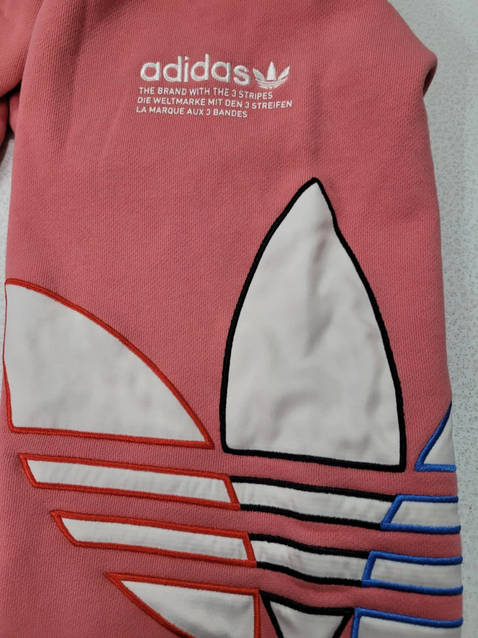 Vintage White Tag Embroidered Logo Peach Trifoil Sweat Pants M image indicator(4)