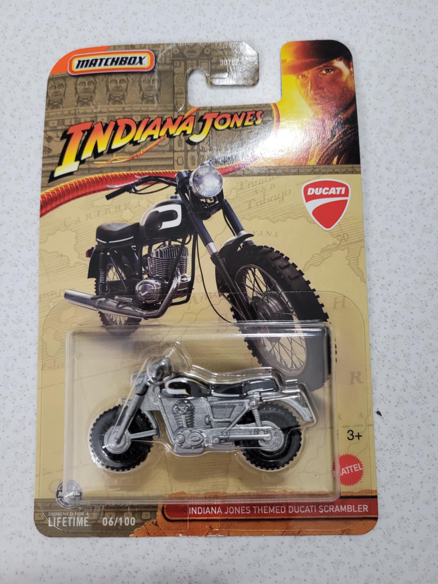 Matchbox Indiana Jones Ducati Motorcycle Diecast Toy New In Pack