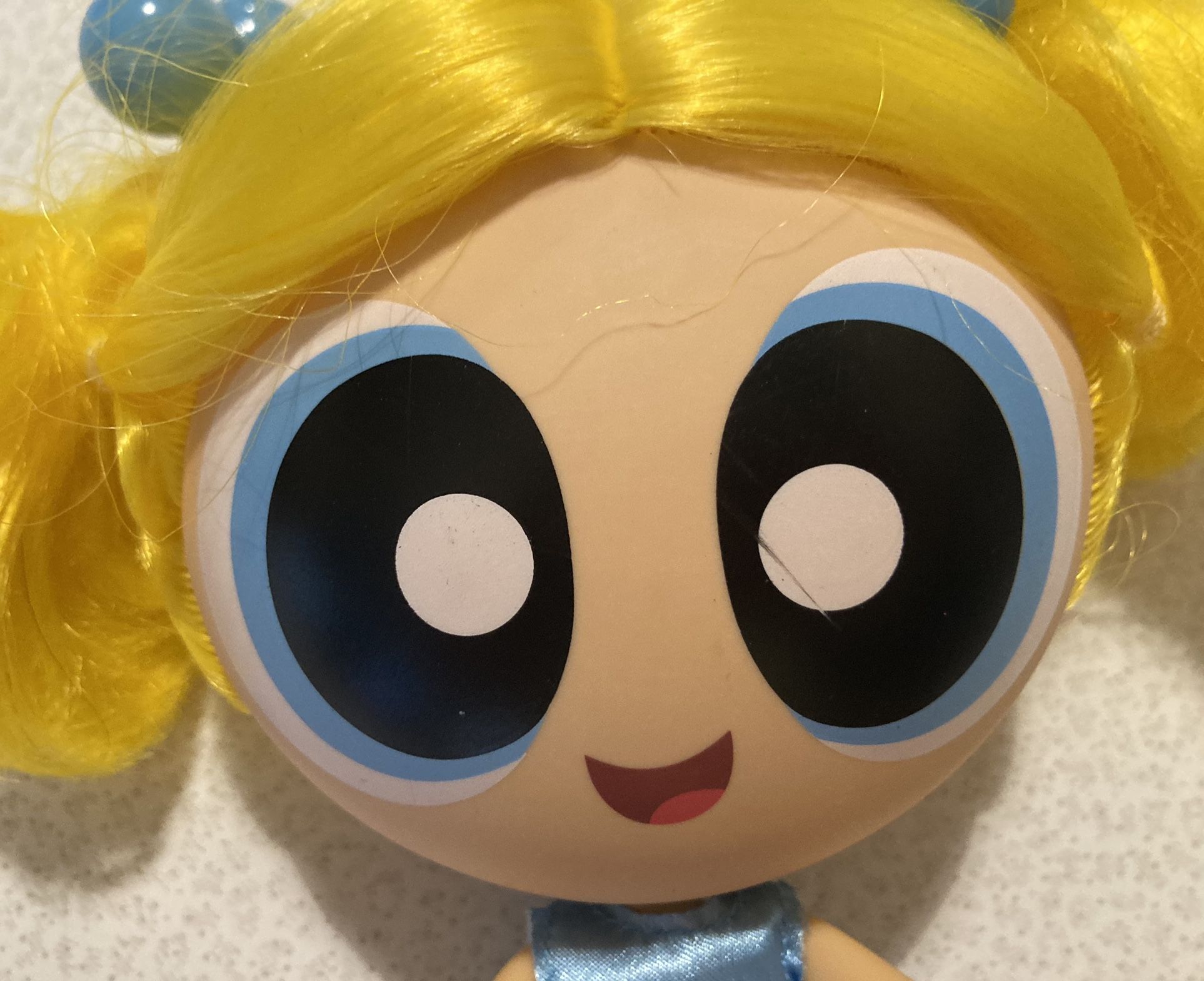 Vintage PowerPuff Girls BUBBLES 6.5 Inch Action Figure Doll Toy! - photo 5