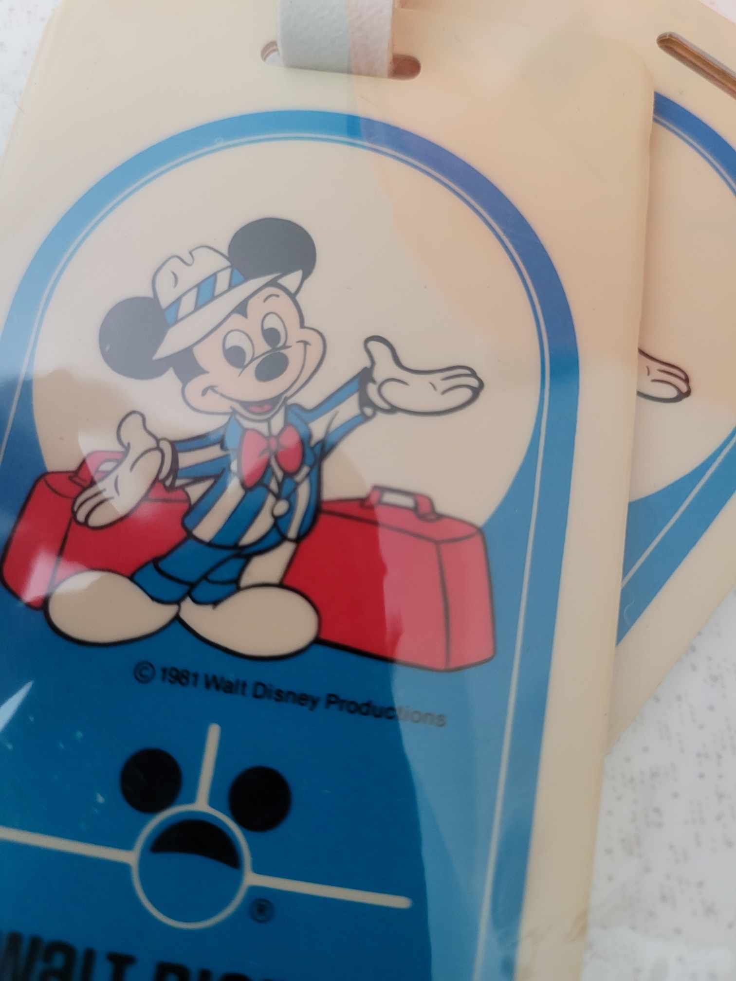 Vintage Mickey Mouse Suitcase Luggage Tags - photo 3