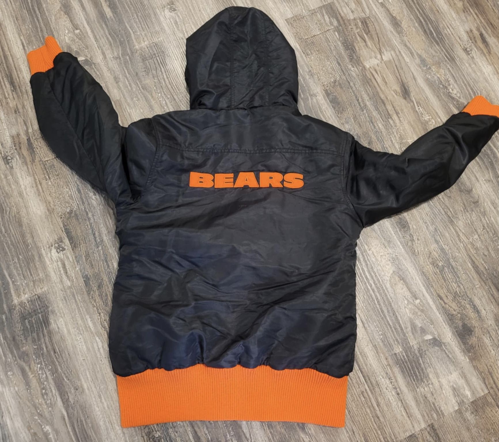 NFL Bears Hooded Bomber Jacket Adult Size Small - photo 2