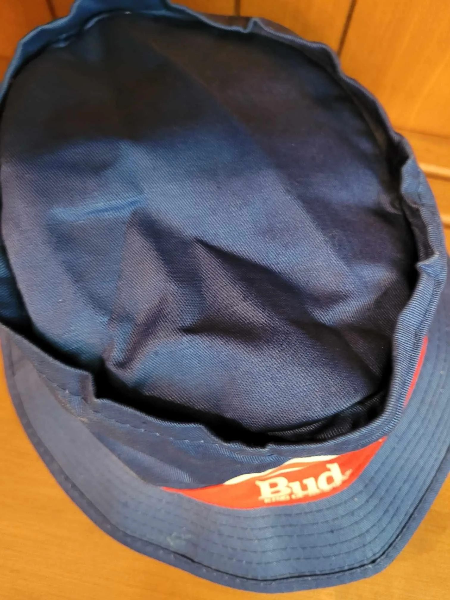 Vintage MLB Chicago Cubs Baseball Budweiser Blue Bucket Hat Cap image indicator(2)