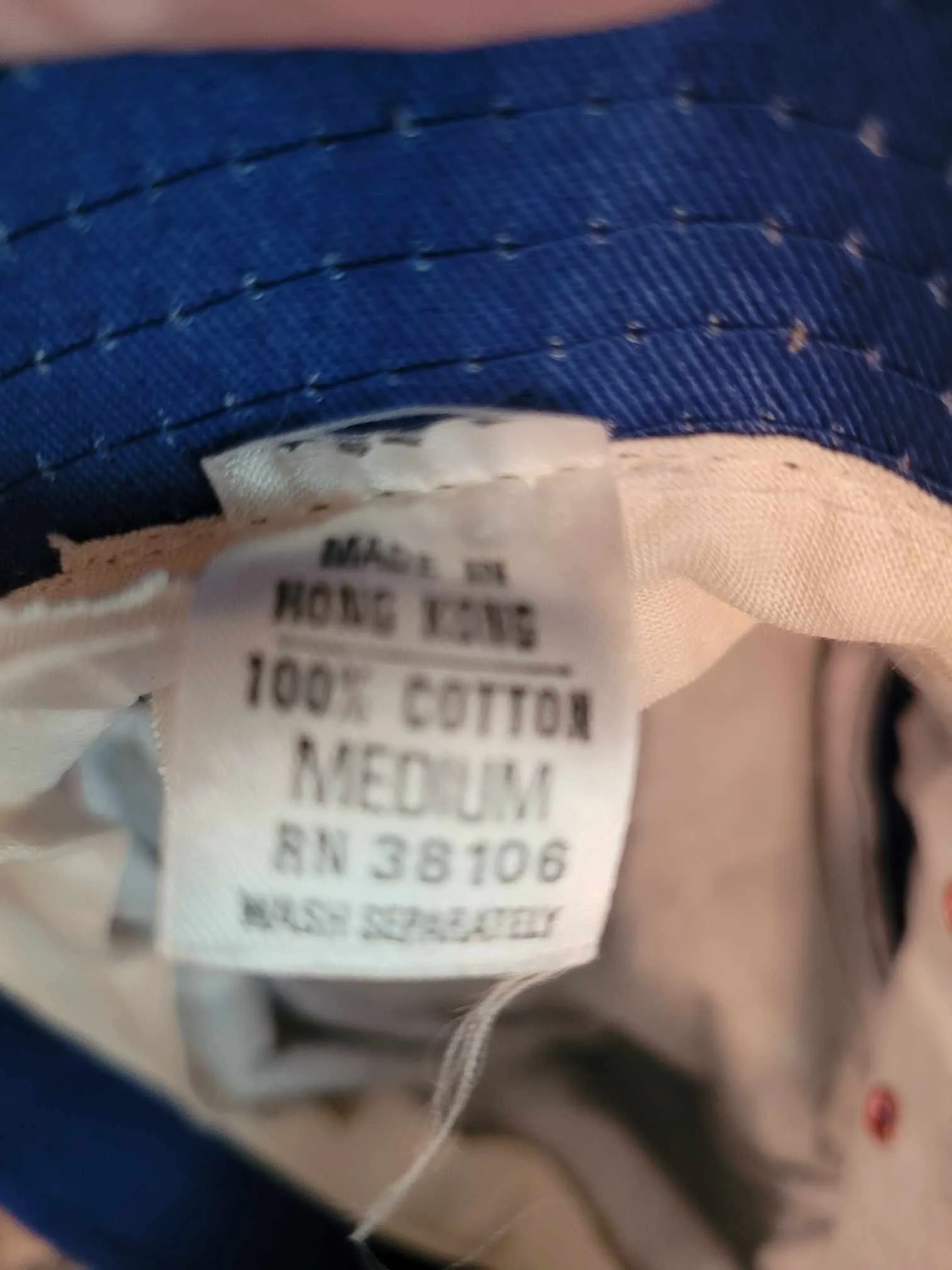 Vintage MLB Chicago Cubs Baseball Budweiser Blue Bucket Hat Cap image indicator(4)