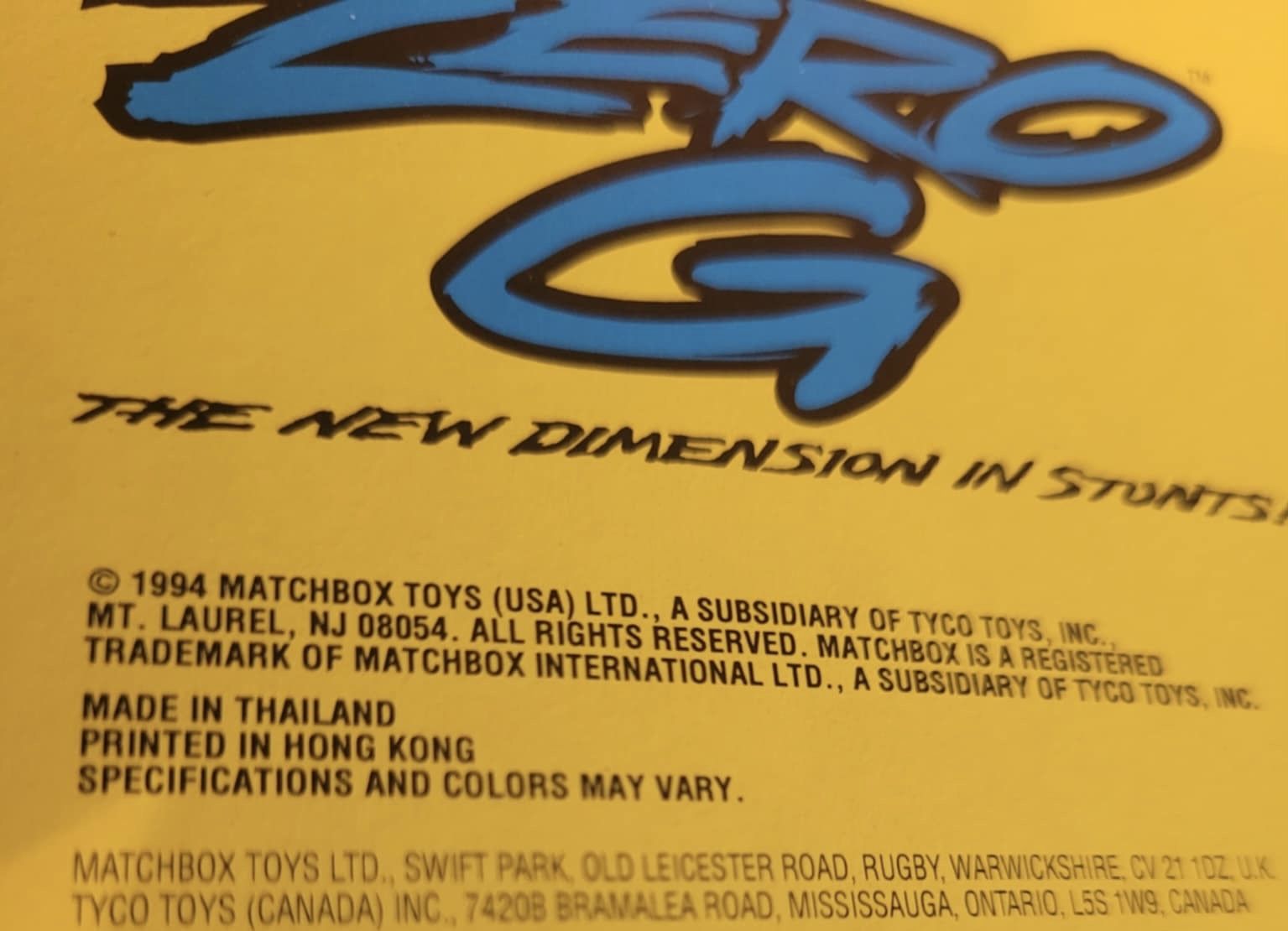 Vintage 1994 Matchbox Zero G Diecast Metal Toy Cars - New In Pac - photo 4