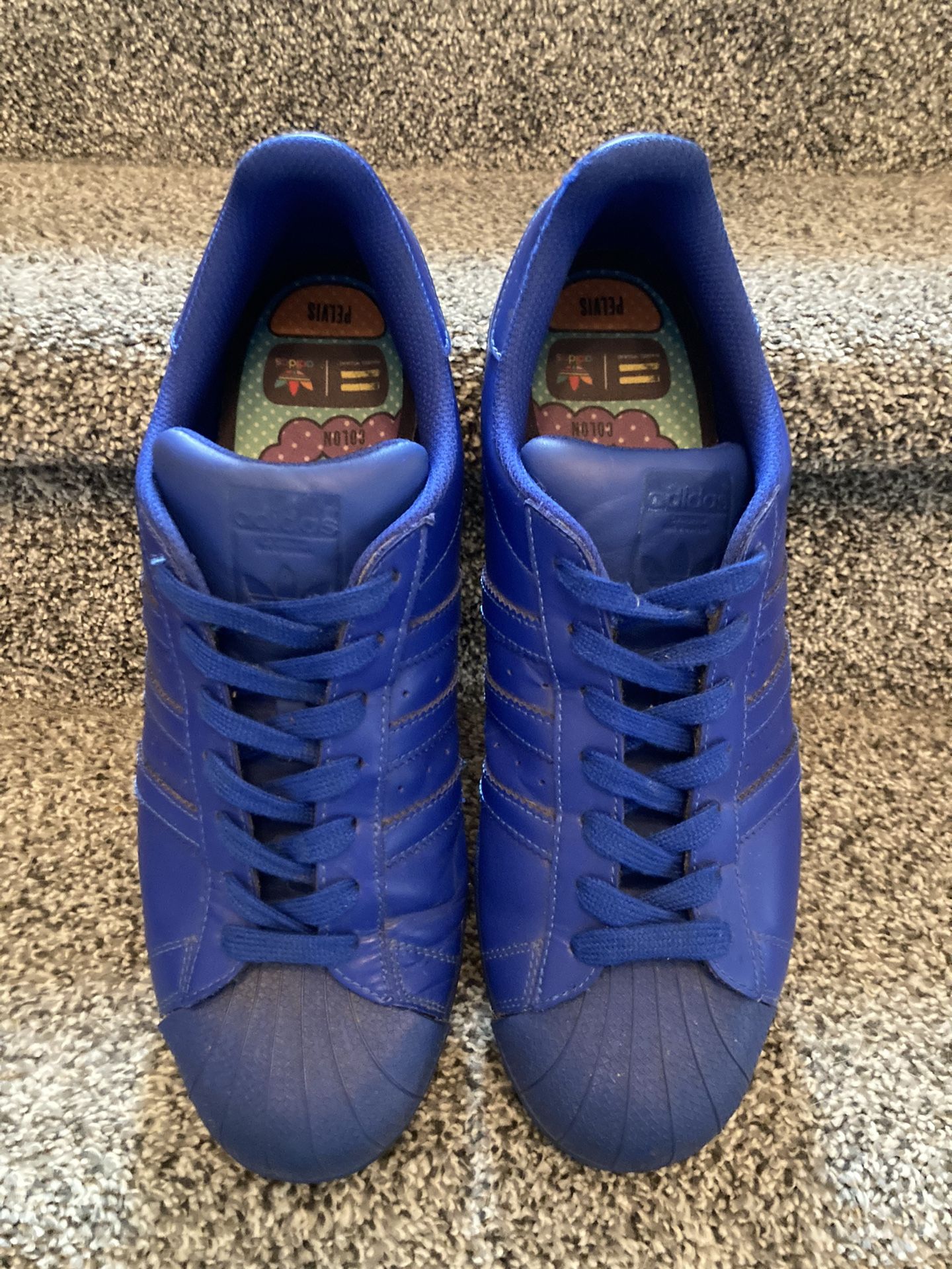 Vintage ADIDAS Supercolor Electric Blue Shoes Mens 11.5 - photo 2