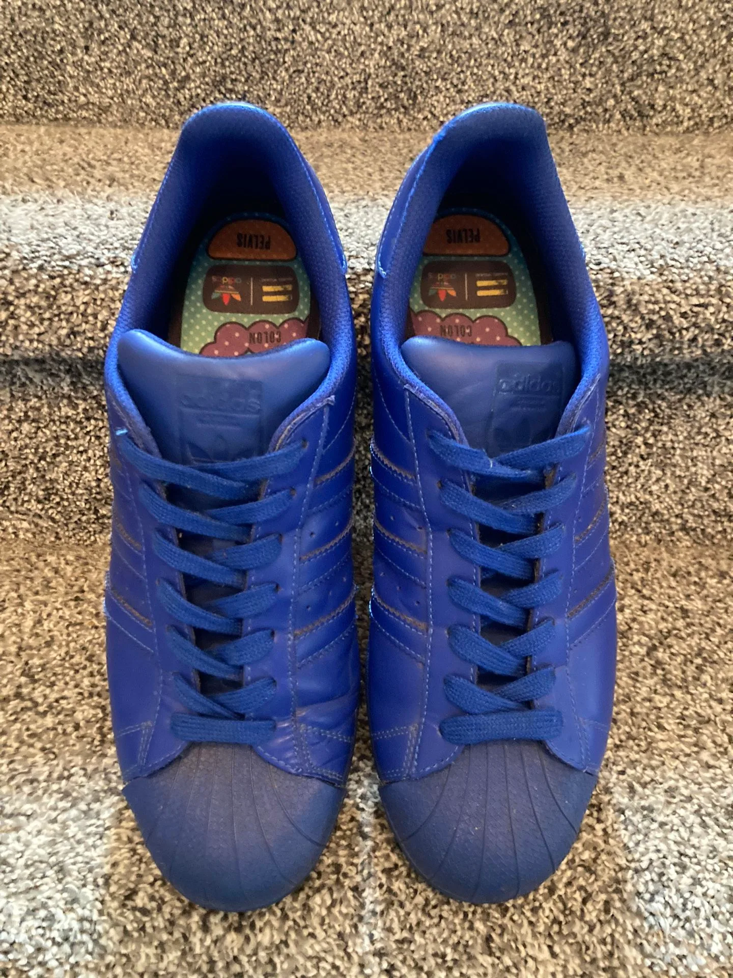 Vintage ADIDAS Supercolor Electric Blue Shoes Mens 11.5 image indicator(2)