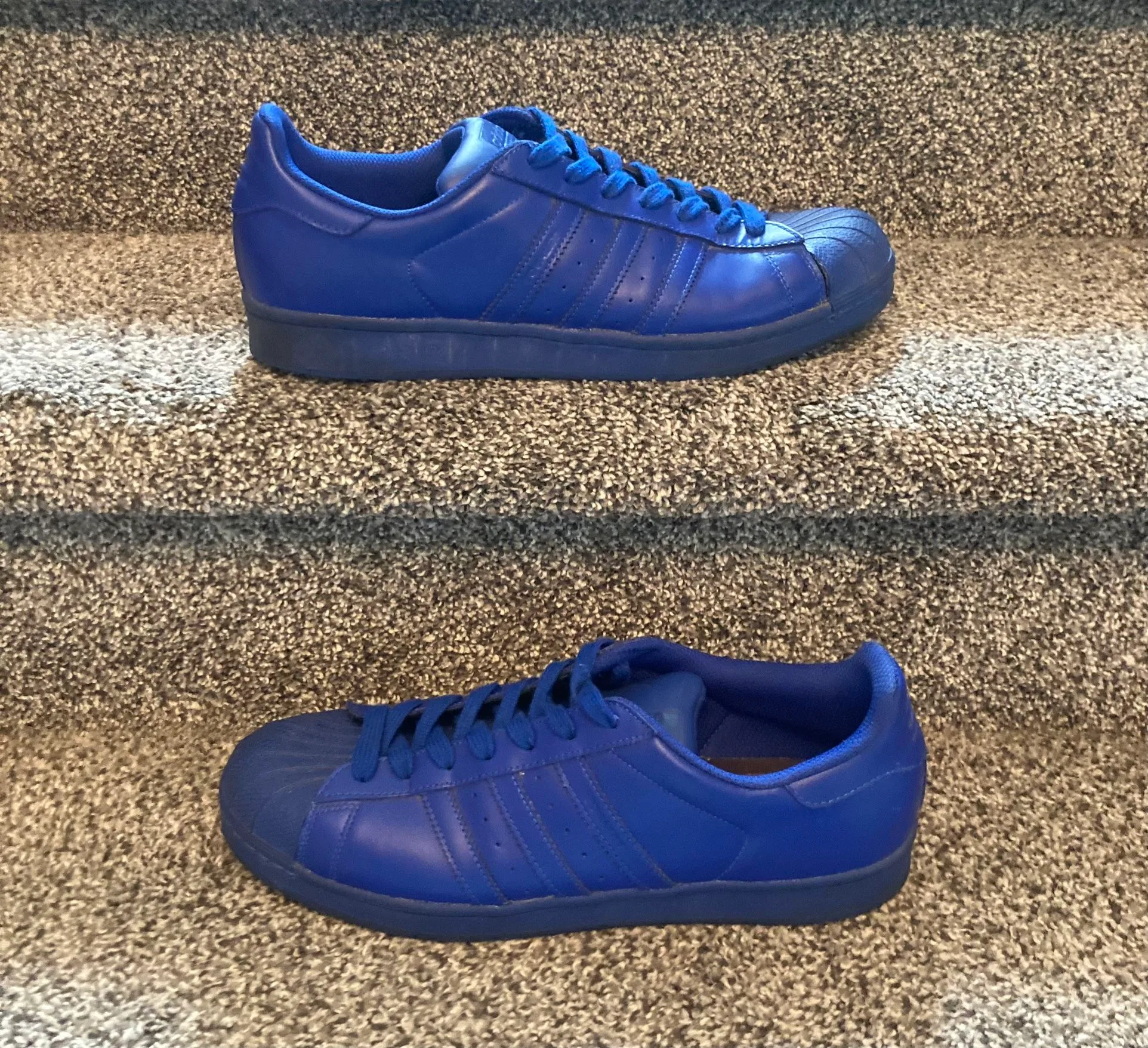 Vintage ADIDAS Supercolor Electric Blue Shoes Mens 11.5 image indicator(5)