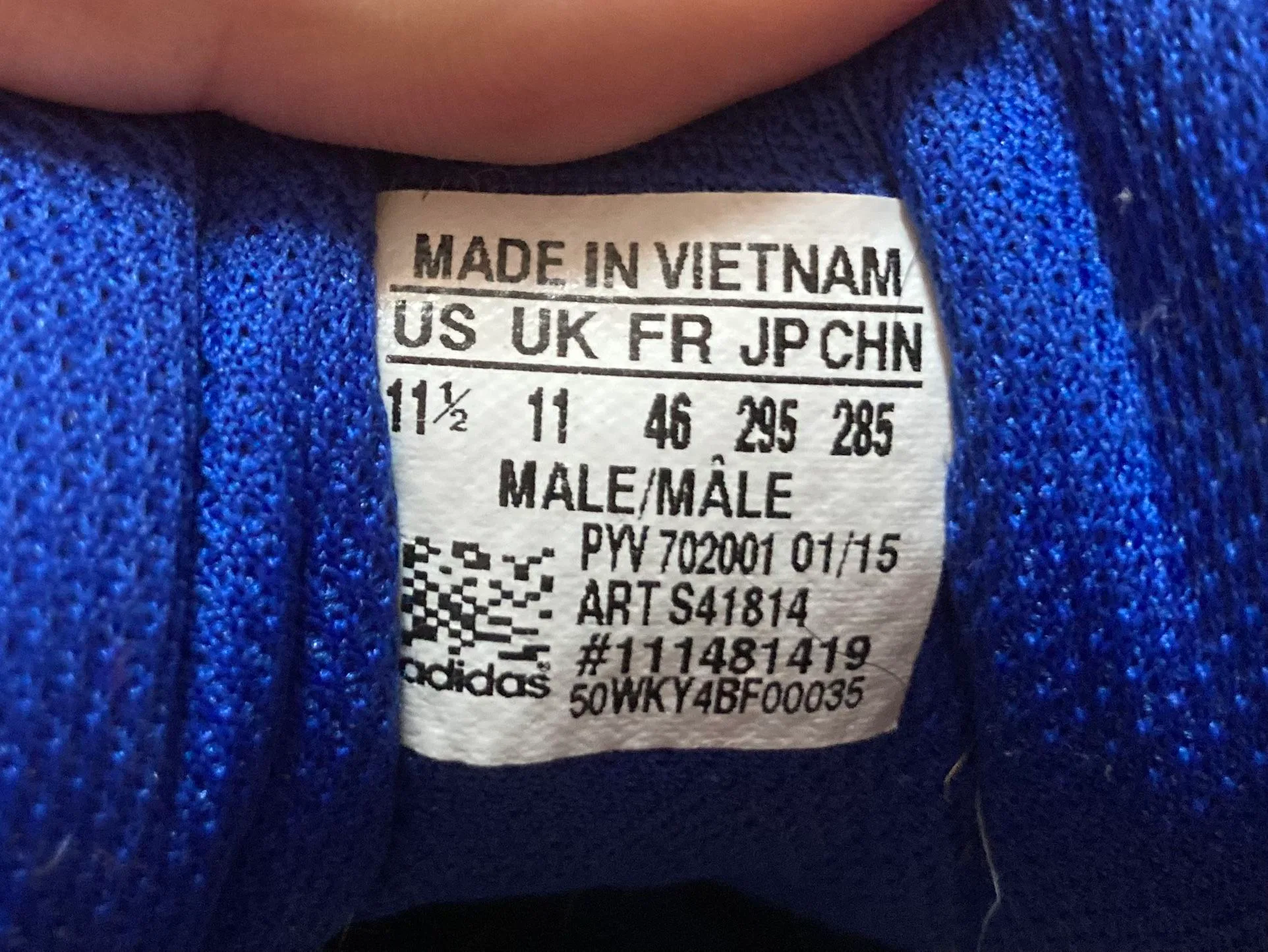 Vintage ADIDAS Supercolor Electric Blue Shoes Mens 11.5 image indicator(7)