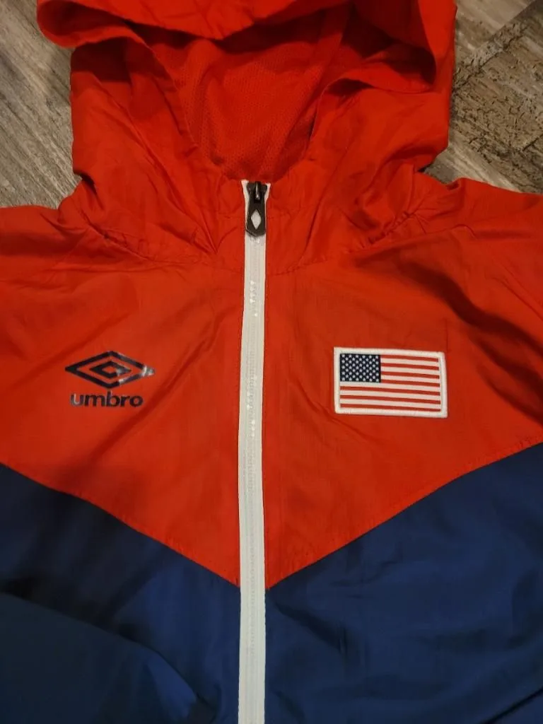 NWT Red & Blue UMBRO Soccer USA Jacket Youth XL 18 thumbnail