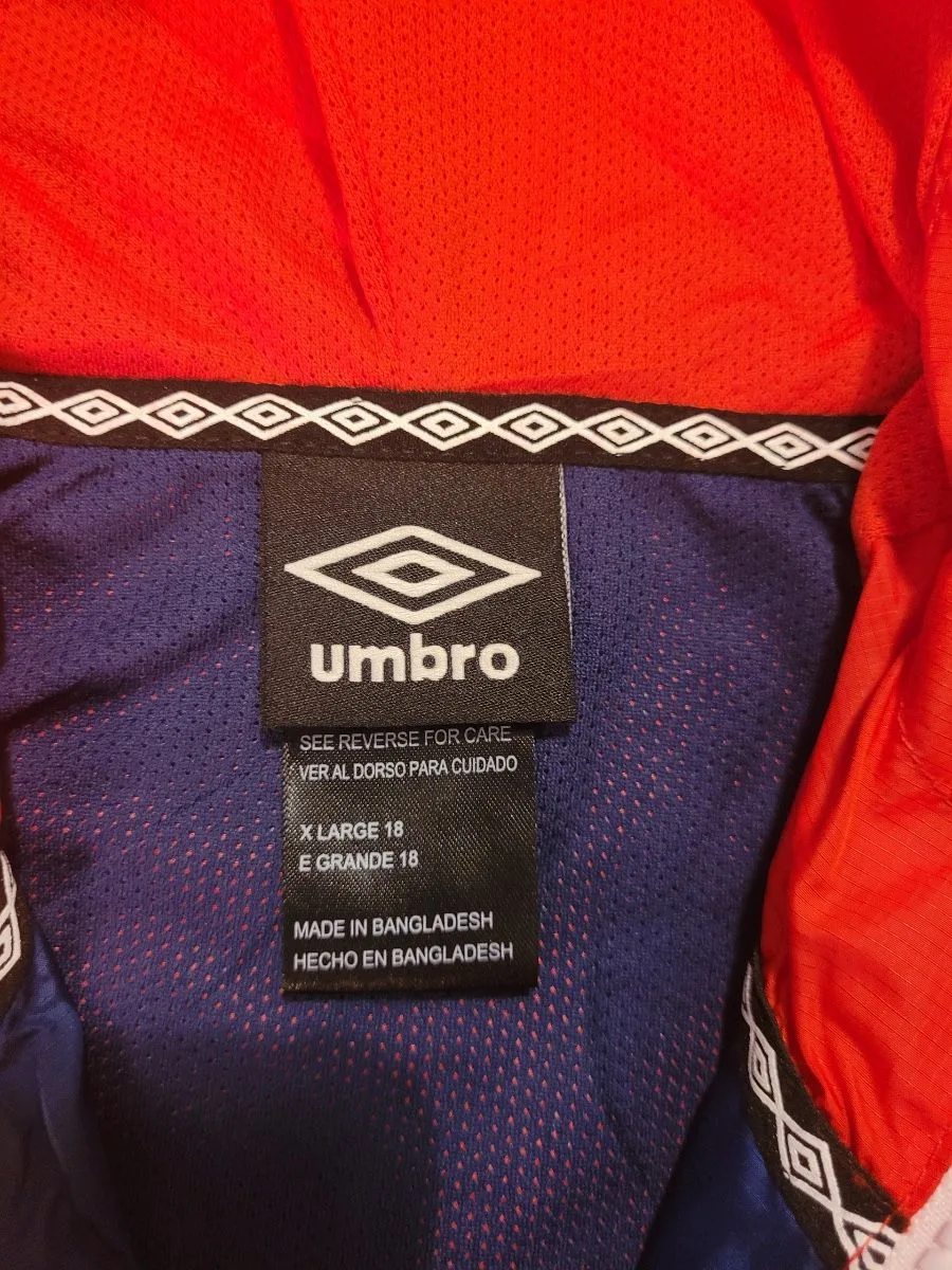 NWT Red & Blue UMBRO Soccer USA Jacket Youth XL 18 image indicator(4)