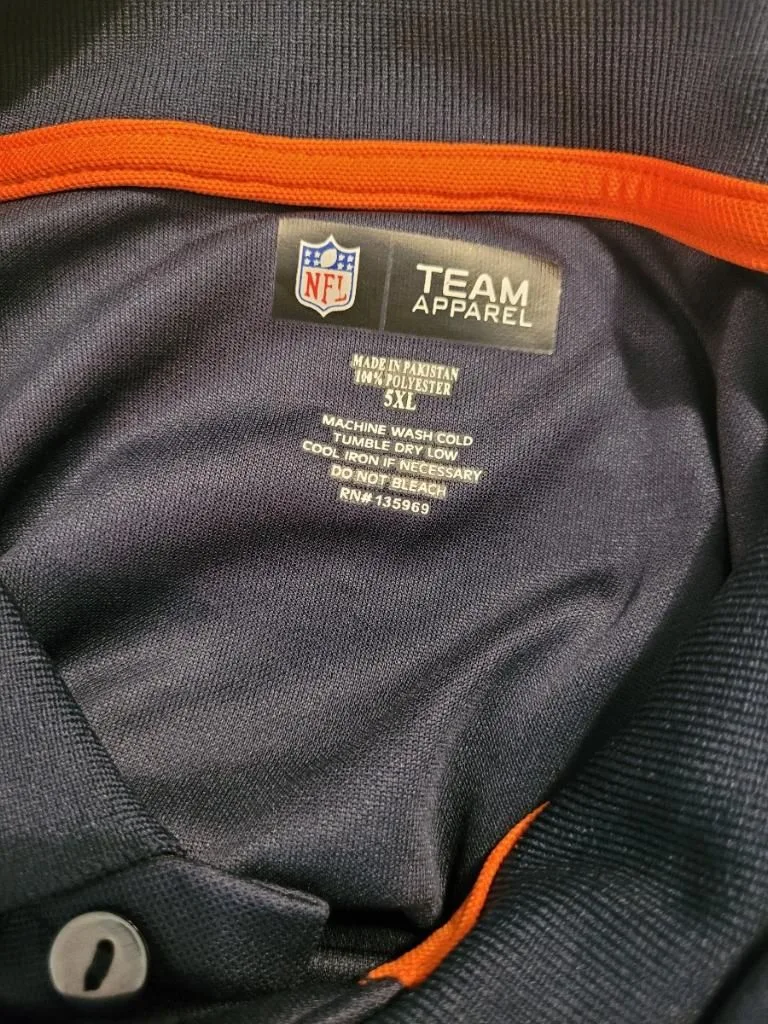 NFL Chicago Bears Polo Shirt Size 5XL image indicator(4)