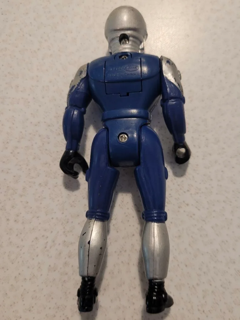 Vintage 1994 Blue Sonic Ranger Invaders Action Figure Toy - Rare image indicator(2)