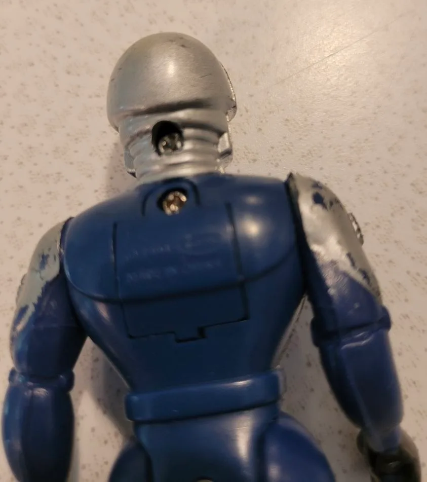 Vintage 1994 Blue Sonic Ranger Invaders Action Figure Toy - Rare image indicator(4)