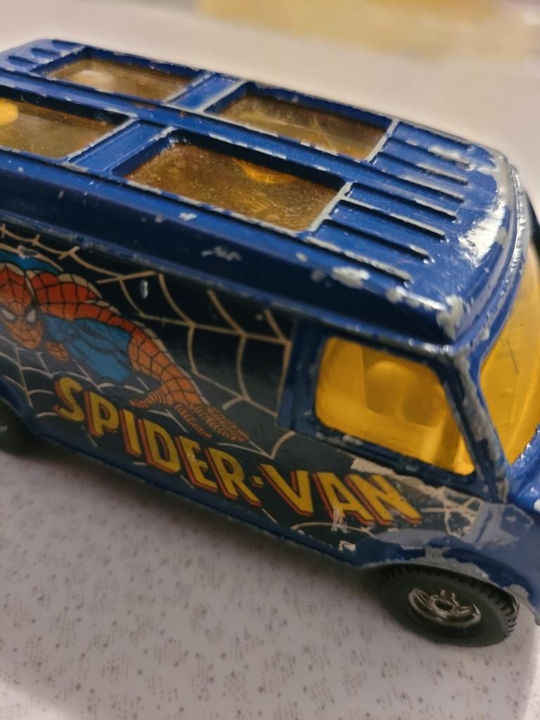 Vintage Marvel Comics 1970’s Spiderman Corgi Van Toy!!