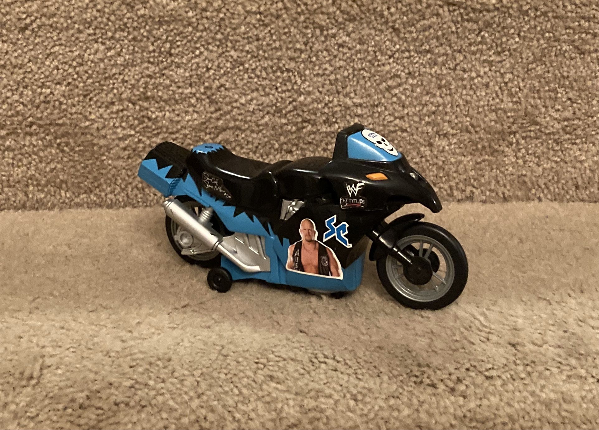 1998 WWF WWE Stone Cold Steve Austin Motorcycle Toy